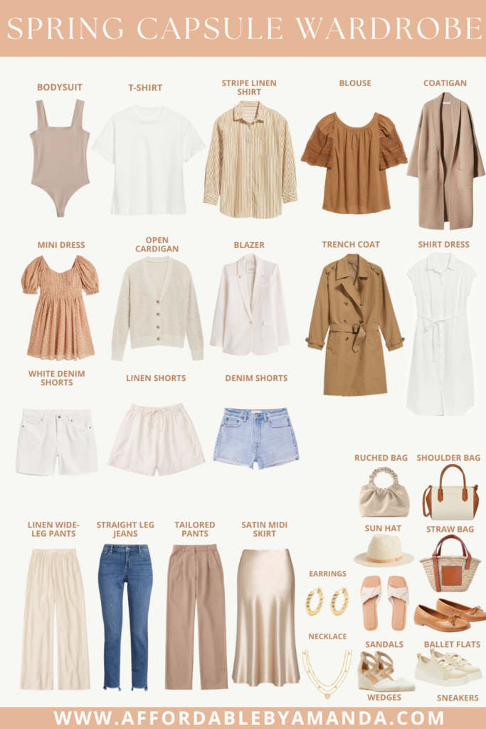 Spring Capsule Wardrobe 2023 Affordable By Amanda