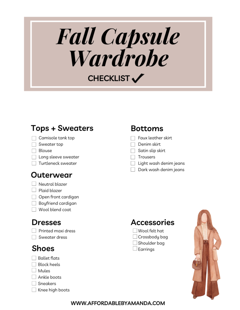 Fall Capsule Wardrobe Affordable By Amanda