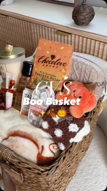 Boo basket idea 🎃🤍 Everything is from @cvspharmacy ❣️

💬Comment “BOO” and I’ll send you everything I used to make this cozy fall basket 🧺🍂 

A soft blanket, sweet treats, and little finds perfect for your bestie, sister, or a cozy night in.

Cozy season calls for a CVS refresh — shop all my Fall Faves through my storefront link!

Boo basket • boo basket ideas • fall gift basket ideas for her • how to make a boo basket • neutral boo basket • CVS fall finds • CVS gift ideas • Halloween gifts for her • cozy fall gifts • boo basket aesthetic • #cvsfallfavorites #cvspartner #cvsfinds #boobasket