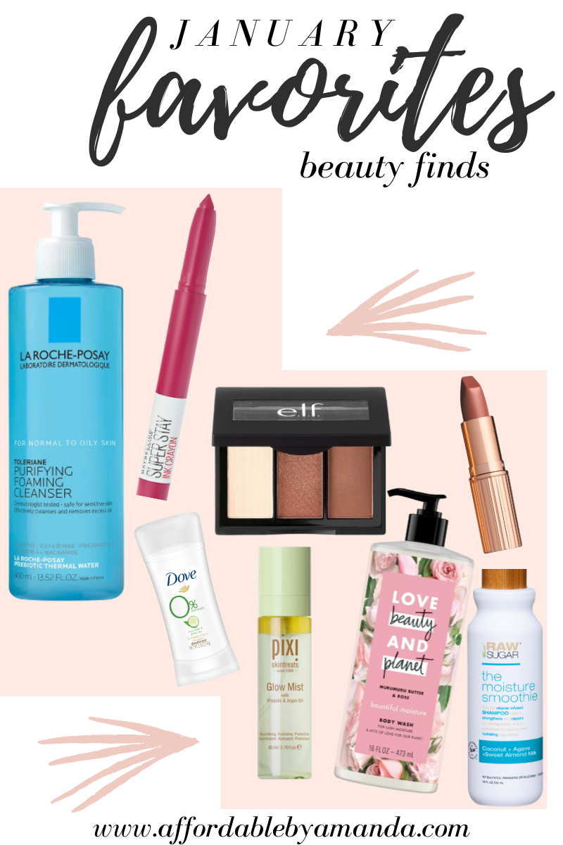 january 2020 fashion and beauty favorites. Affordable by Amanda shares her January favorites.