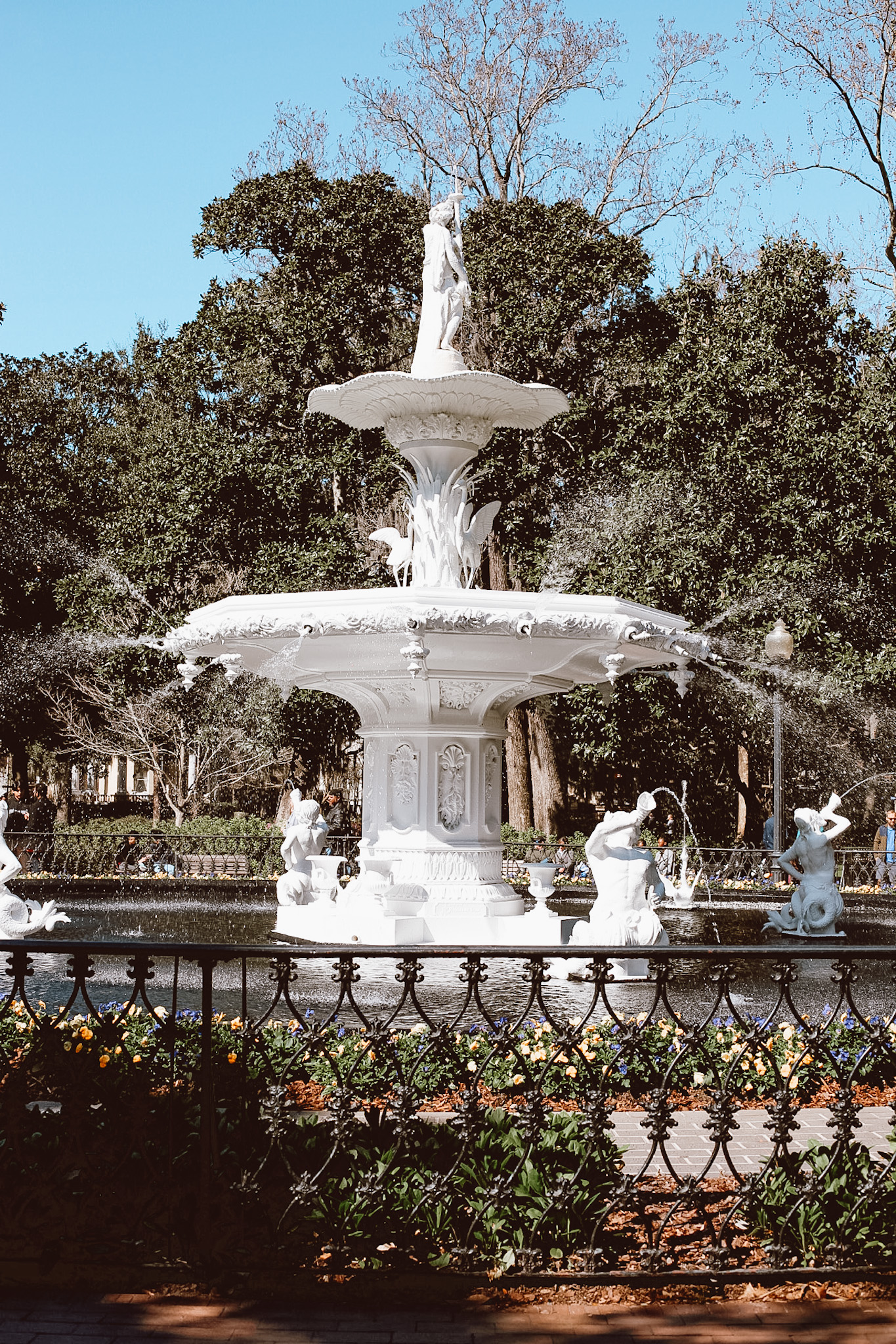 Forsyth Park in Historic Downtown Savannah, Georgia.