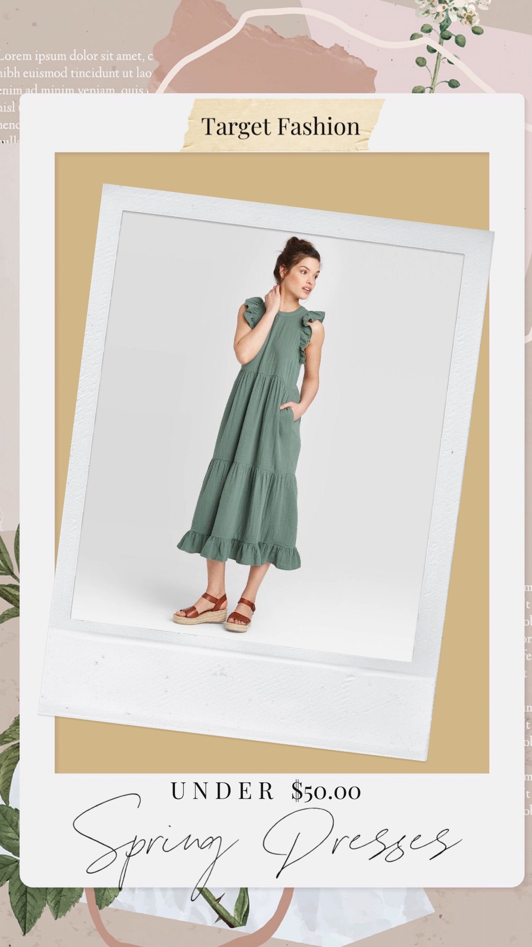Women's Sleeveless Crewneck Tiered Ruffle Midi Dress - Universal Thread™ | Spring Dresses at Target