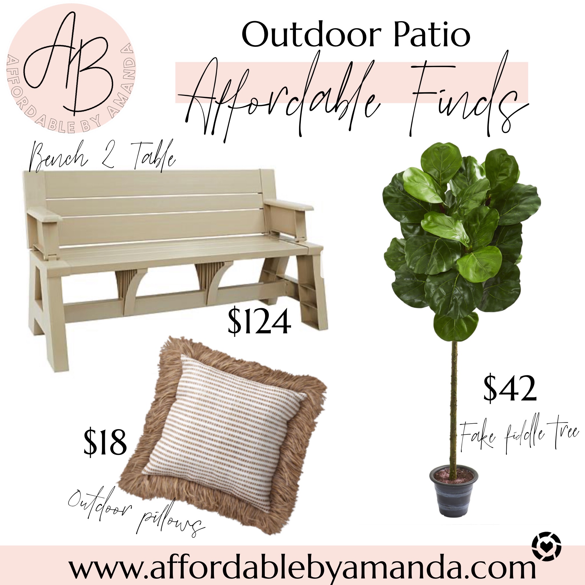 5 Outdoor Patio Upgrades to Make This Spring Affordable Finds | Affordable by Amanda 