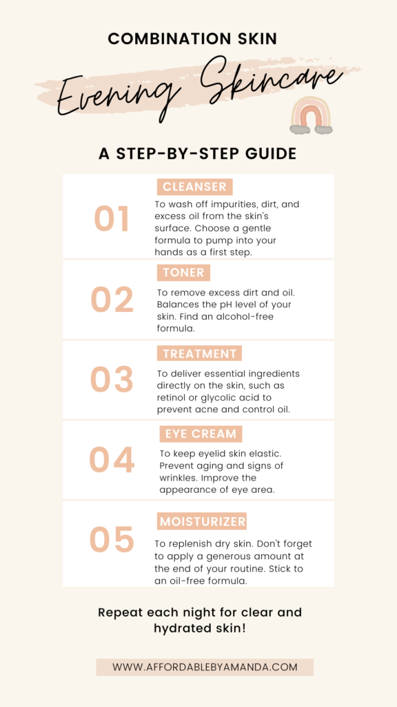 Skincare Routine For Combination Skin Step By Step Guide