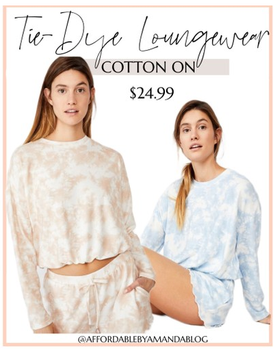 Cotton On Tie-Dye Loungewear | Shoppable Images on the LIKEtoKNOW.it App