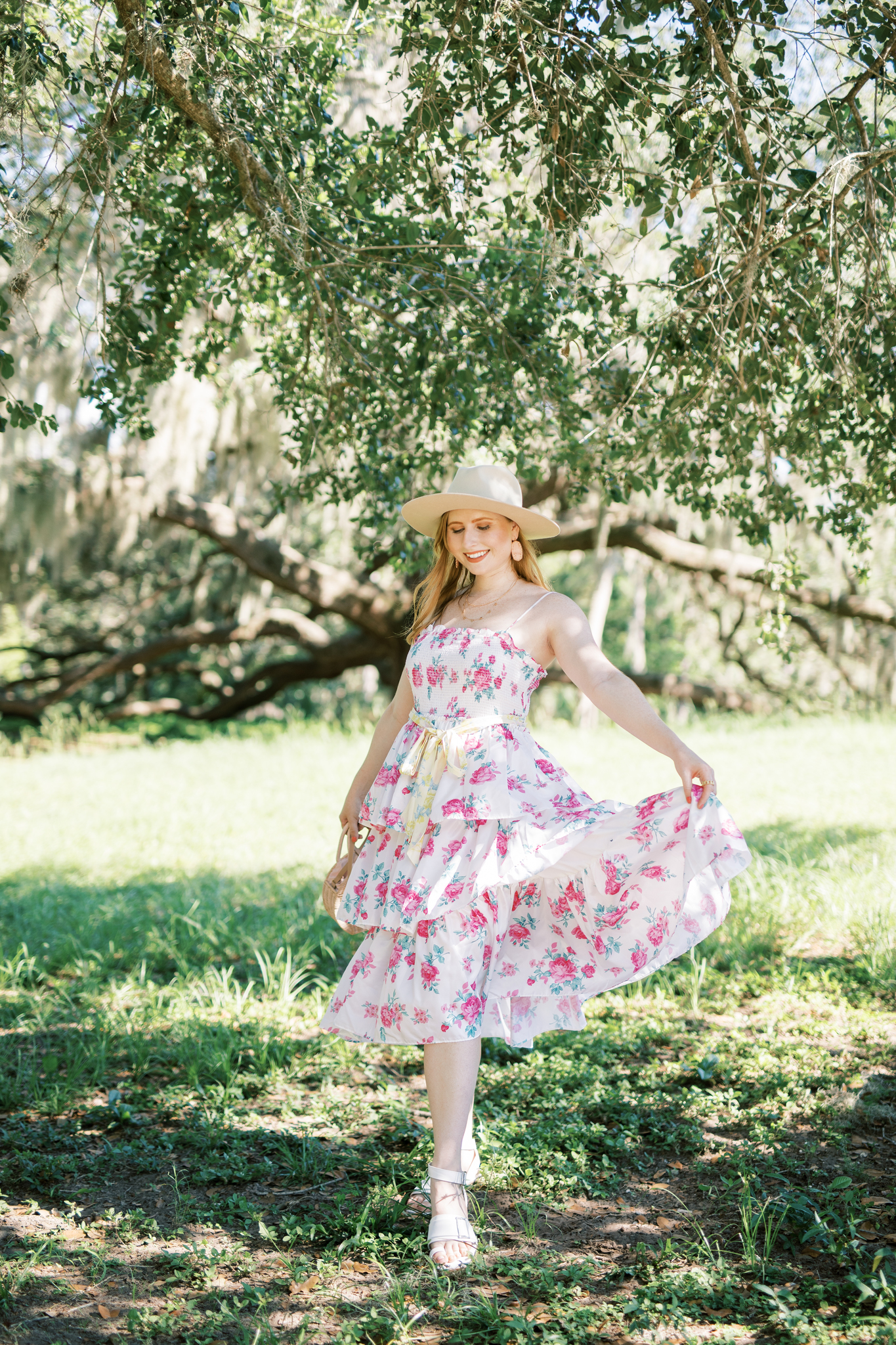 10 Summer Fashion Trends for Summer 2020 | Women's Elise Smocked Tiered Dress - LoveShackFancy for Target (Regular & Plus) Ivory/Pink | Affordable by Amanda 