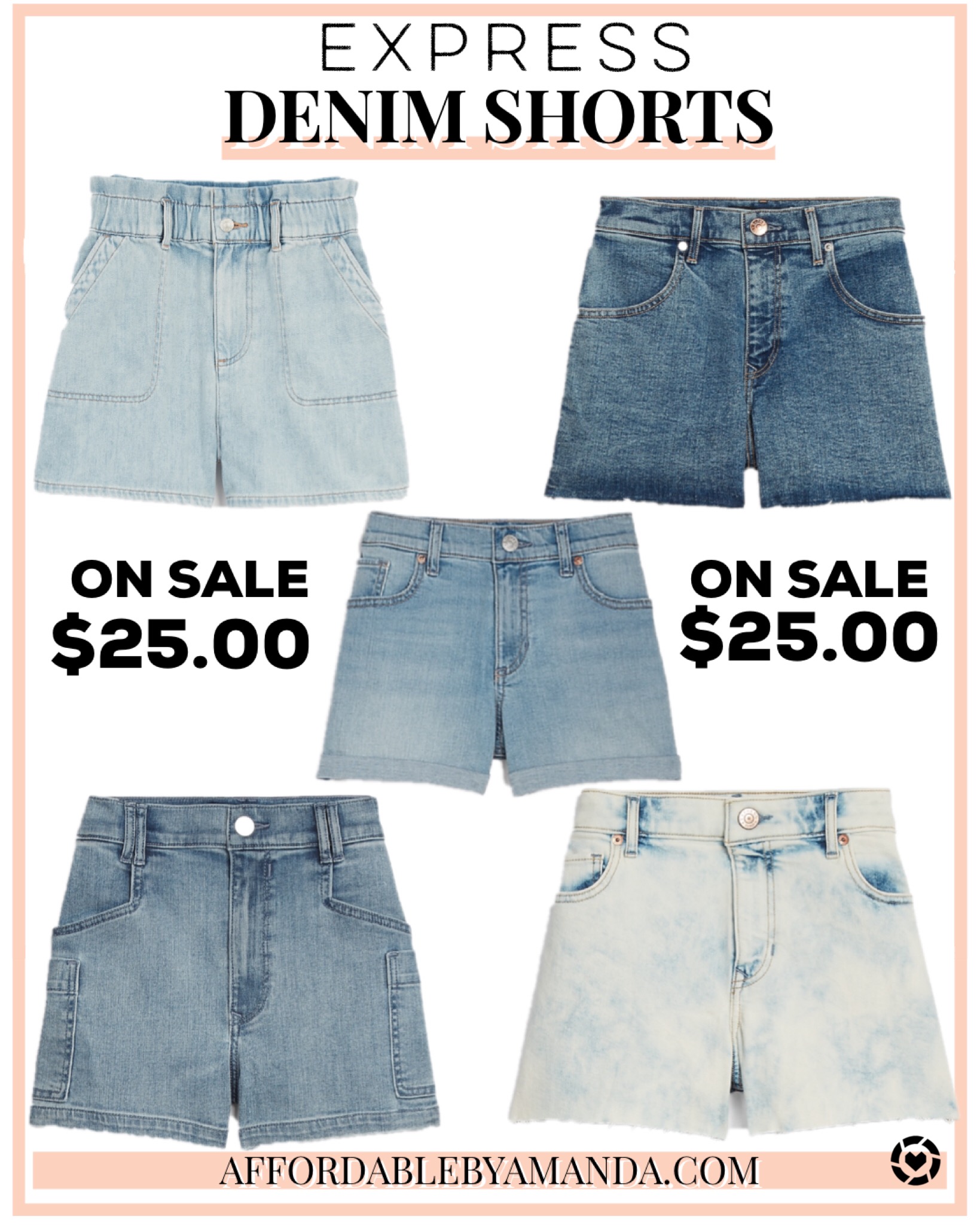 express jeans shorts