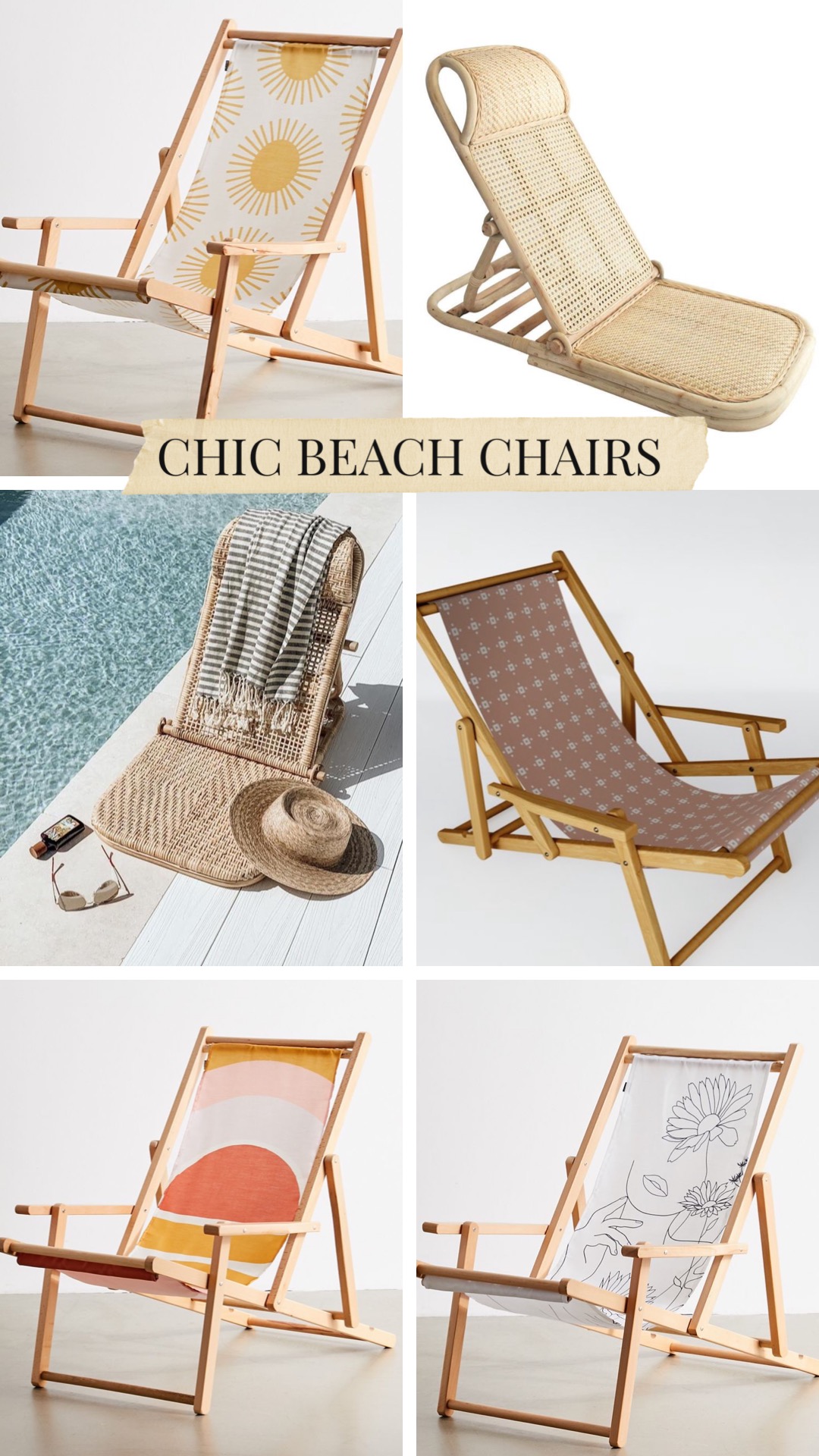Rattan Folding Beach Chair | Beach Chairs 2020 | Portable Beach Chair | Wicker Beach Chairs