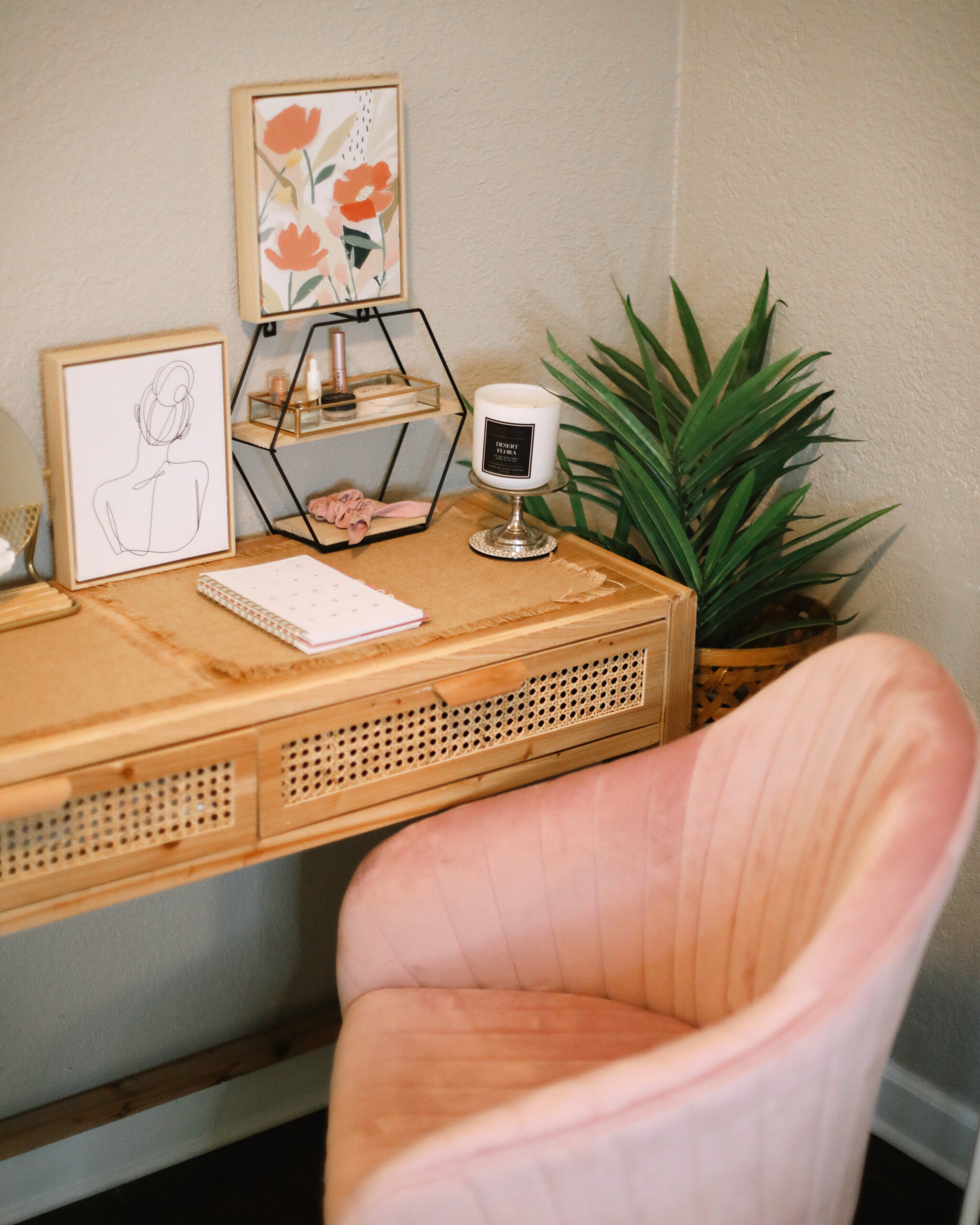 Boho Office Decor | Home Office Ideas - Affordable by Amanda