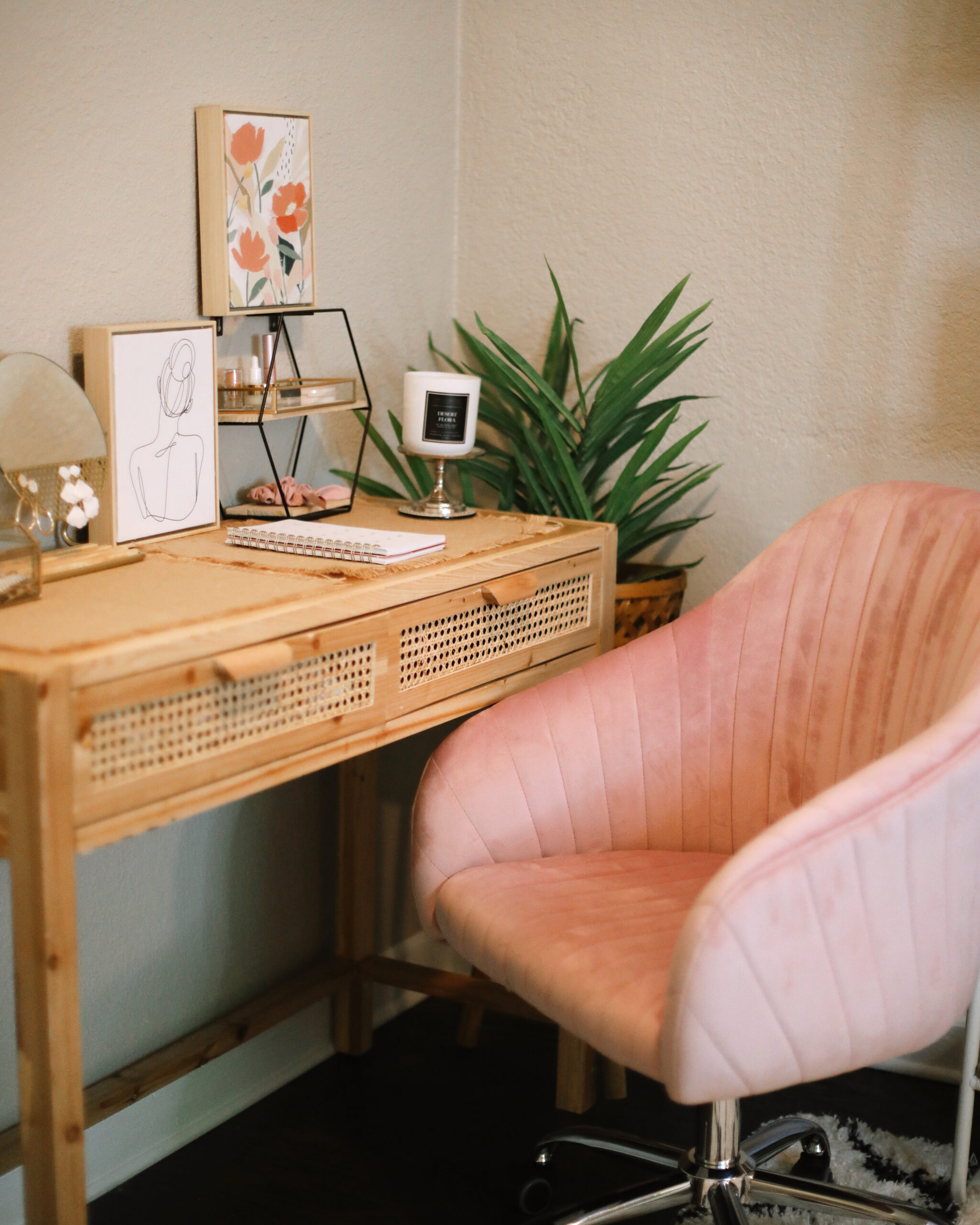 Boho Office Decor | Home Office Ideas - Affordable by Amanda