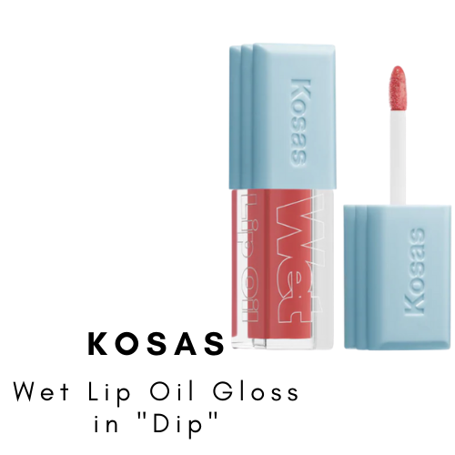 Kosas Wet Lip Oil Gloss | Kosas Wet Lip Oil Gloss Review | Kosas Lip Products | Kosas wet lip oil gloss in dip