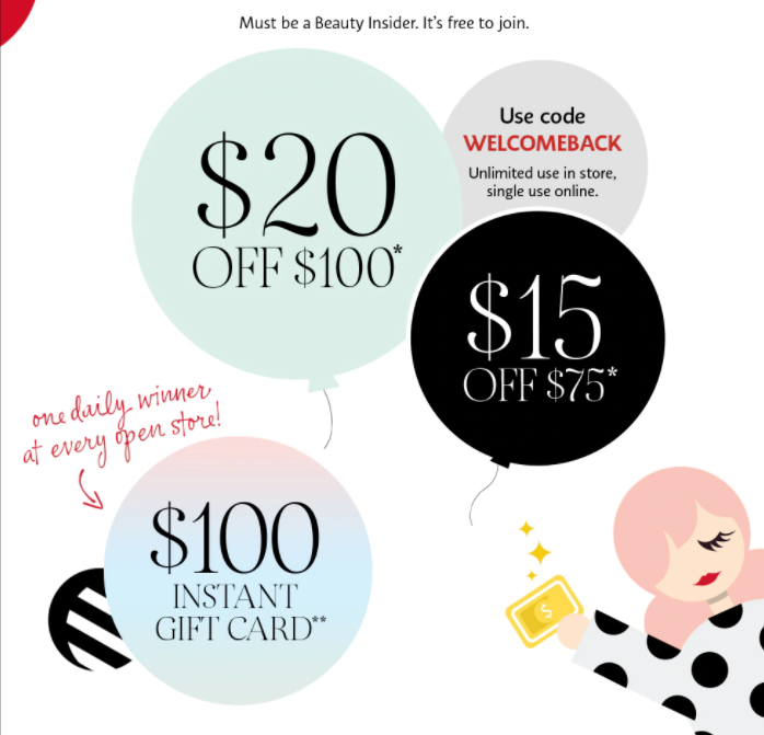 Sephora Sale 2020  August Celebration - Spend $75, Save $15