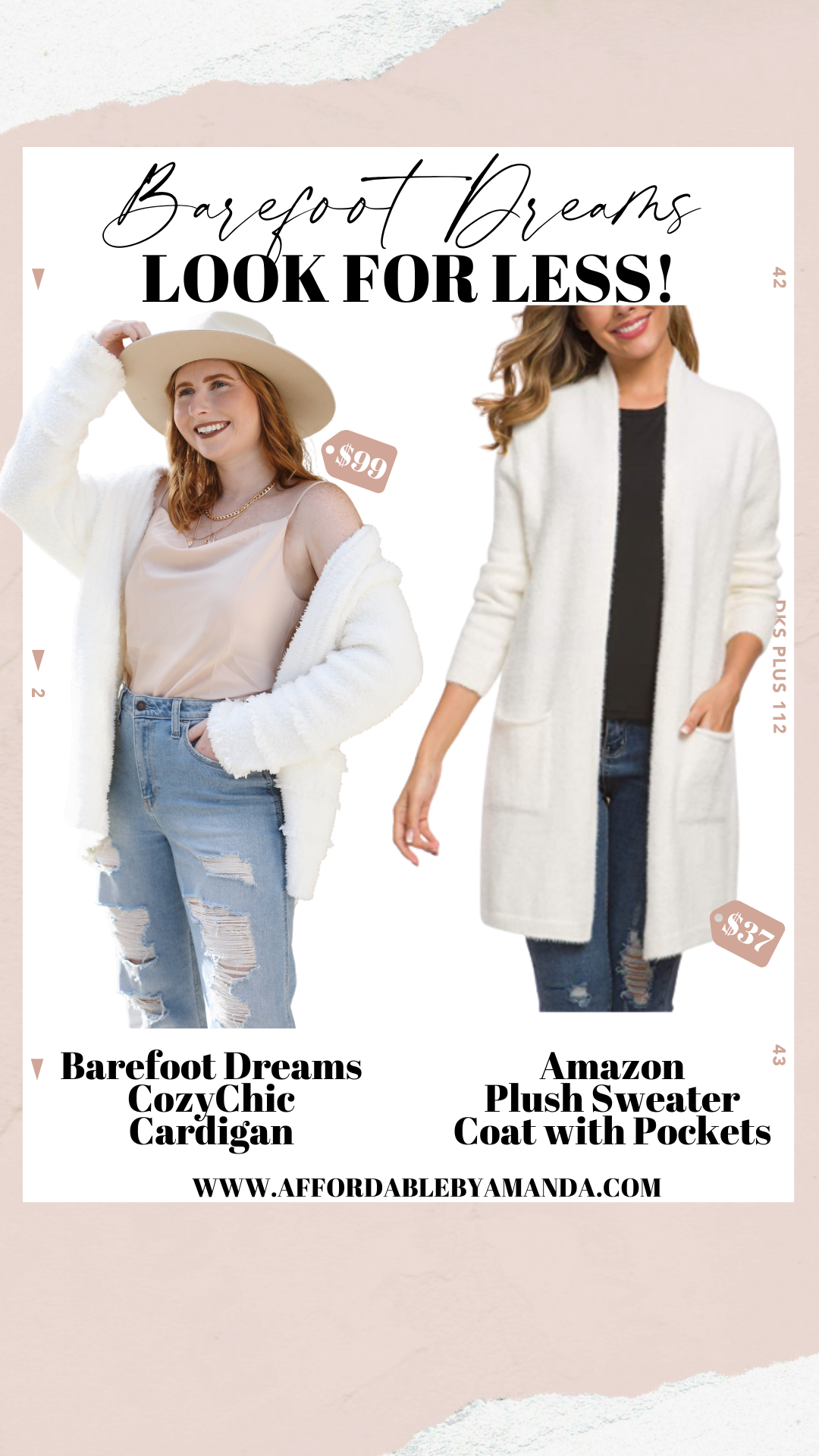 Are Barefoot Dreams cardigans worth it? How do you style A Barefoot Dream cardigan? Barefoot Dreams Cardigan Dupe. Affordable by Amanda.