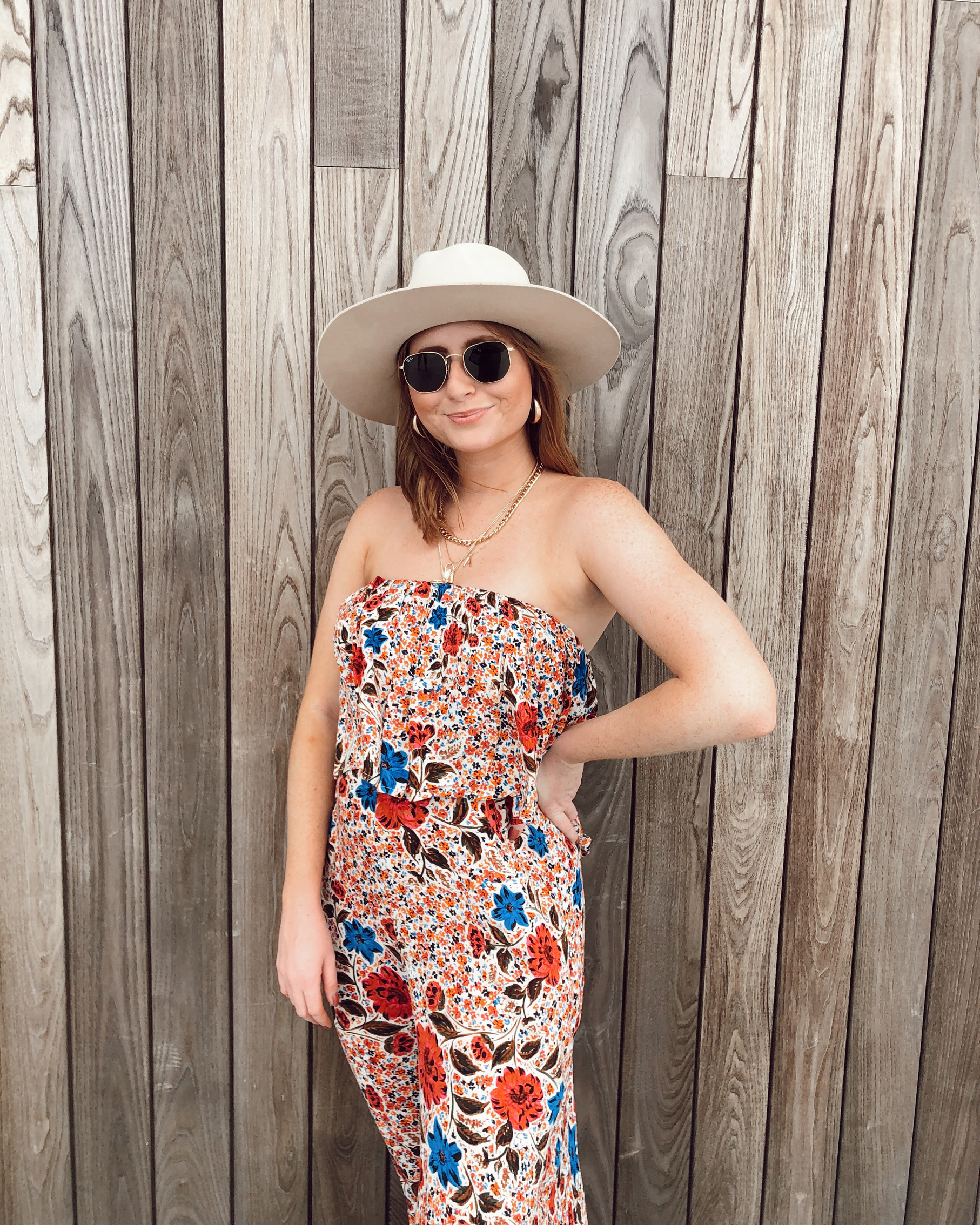 Fall Transition Outfit: Fall Ruffle Floral Romper - Have Need Want
