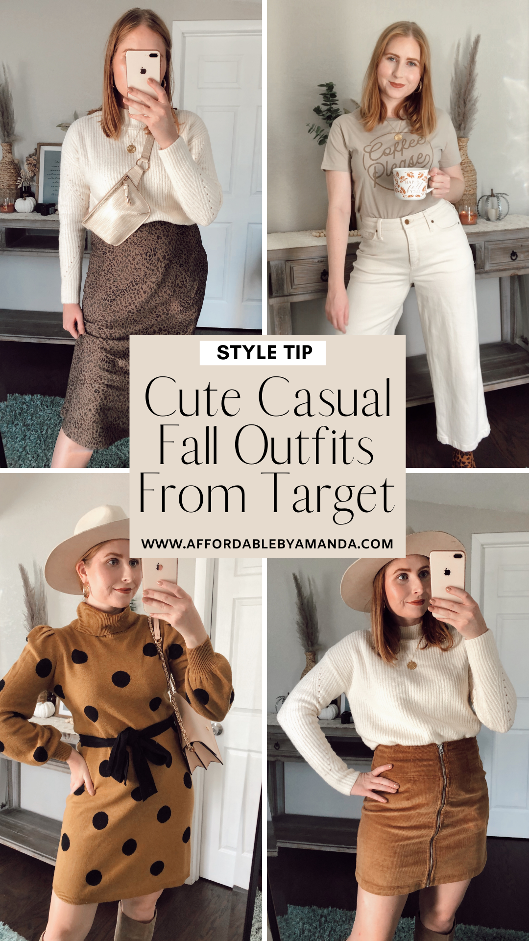 Cute Casual Fall Outfits From Target | Affordable by Amanda