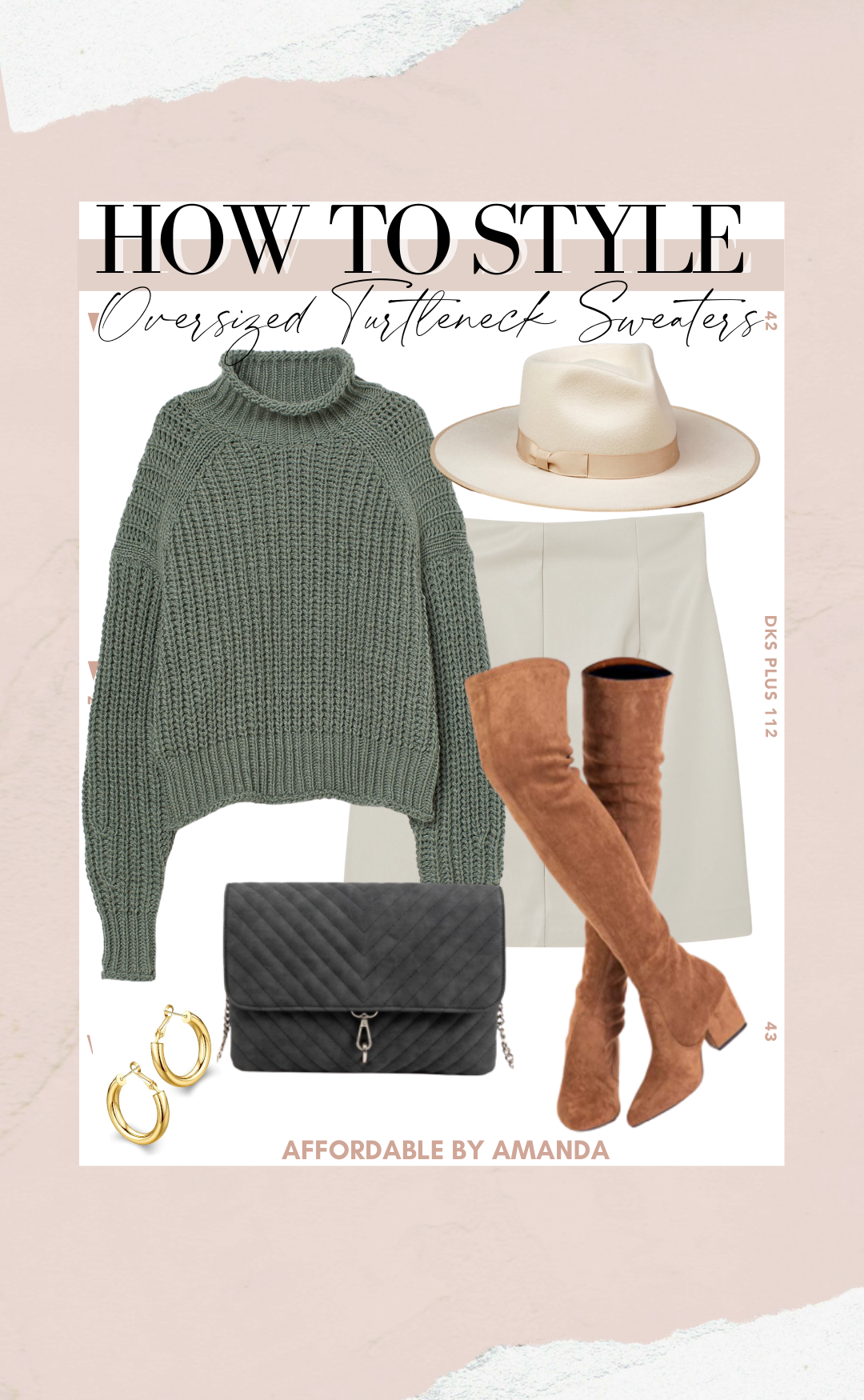 Style an Oversized Turtleneck Sweater | Affordable by Amanda, Tampa style blogger