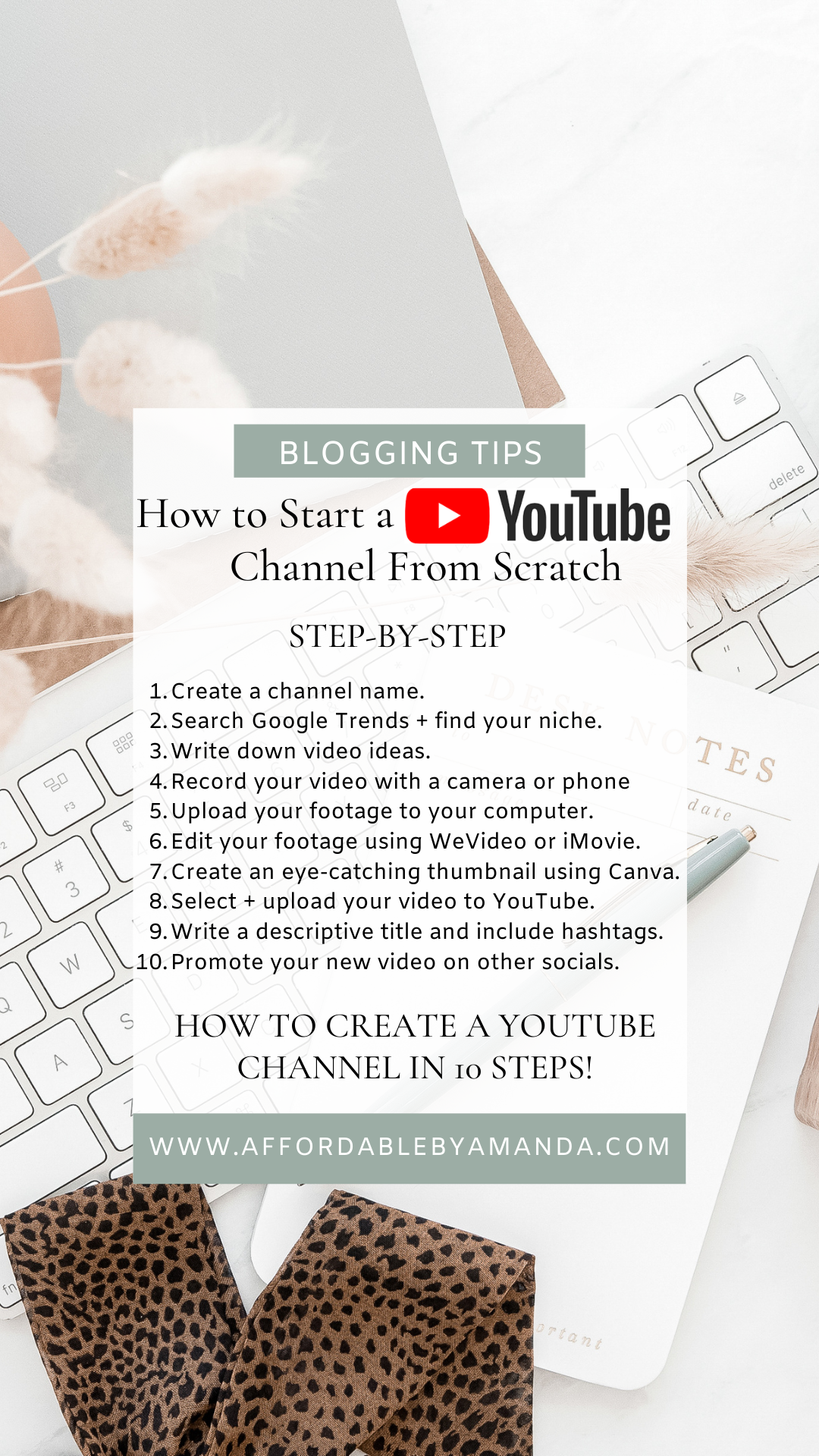 How to Start a YouTube Channel for Beginners | How to Start a YouTube Channel From Scratch in 2020 | Affordable by Amanda