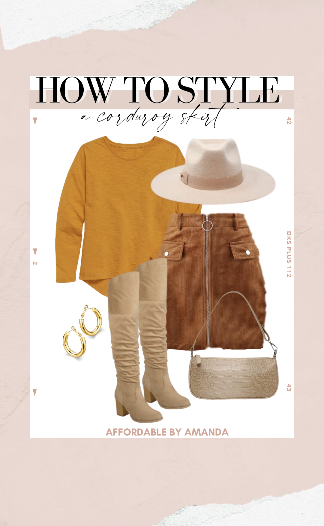 Corduroy skirt clearance outfit quotes