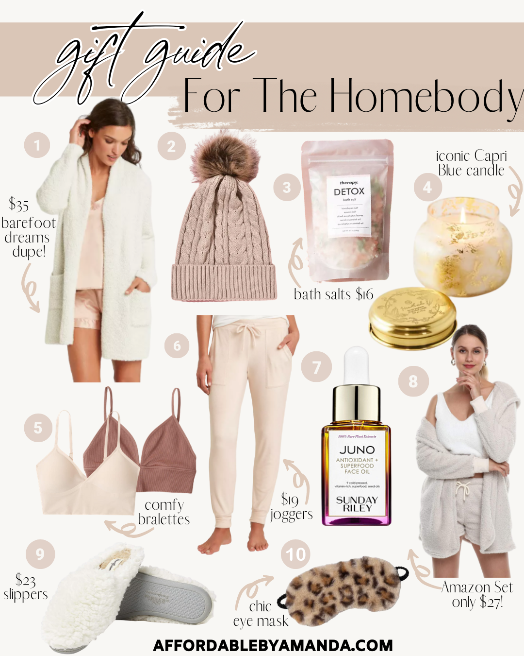 Holiday Gift Guide: 10 Gift Ideas for Homebodies 2020 - Affordable by Amanda