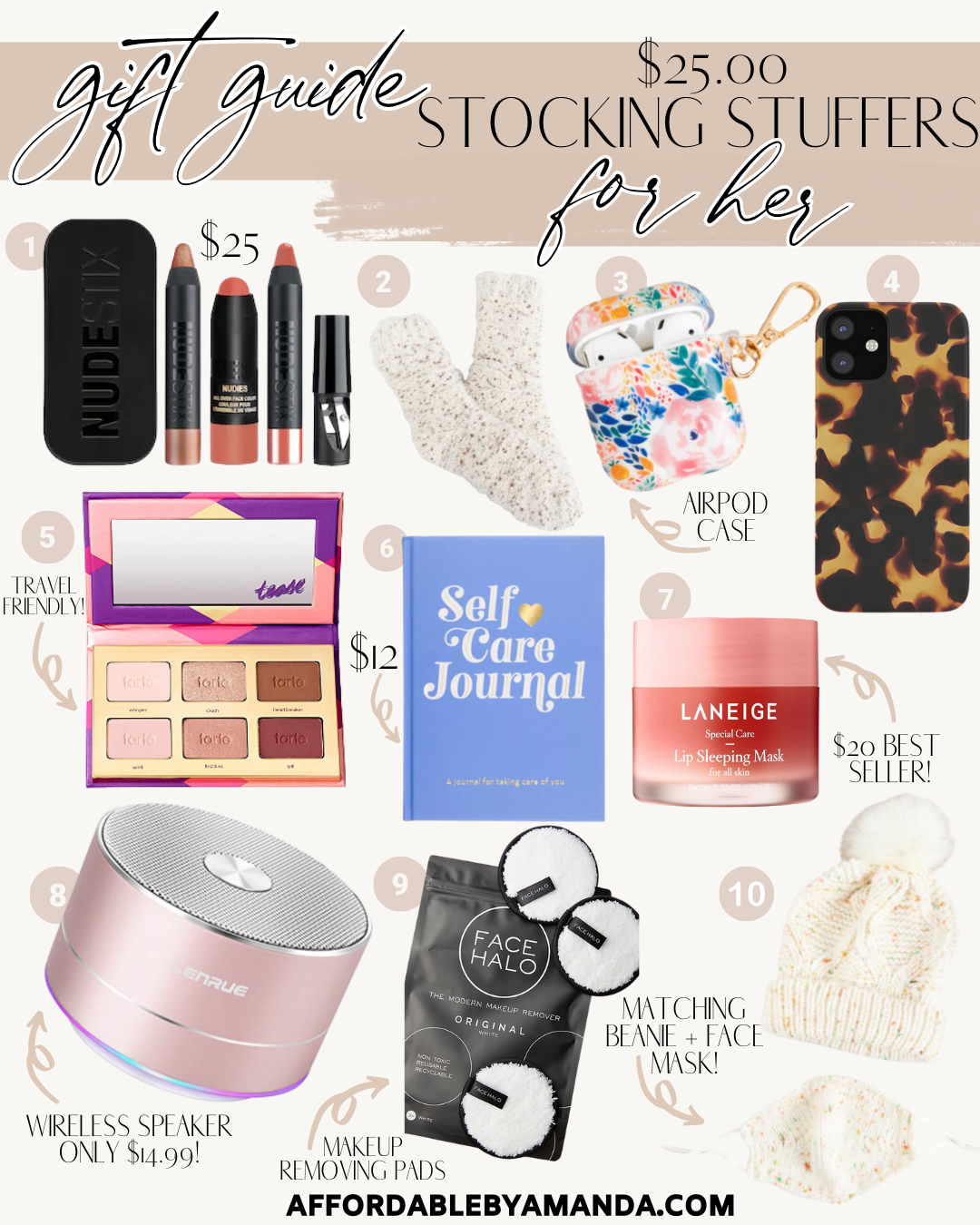 Gift Guide: Gift Ideas for Best Friend - Affordable by Amanda