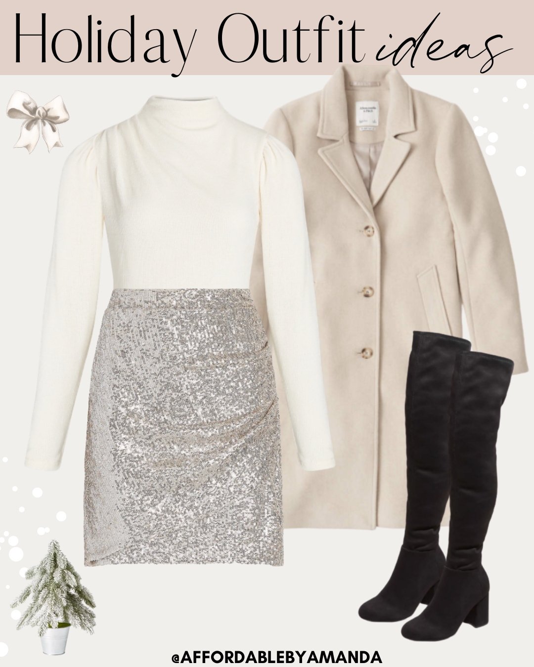 Best Holiday Outfits - 20 Holiday Outfits to Wear for 2020 - Affordable by Amanda