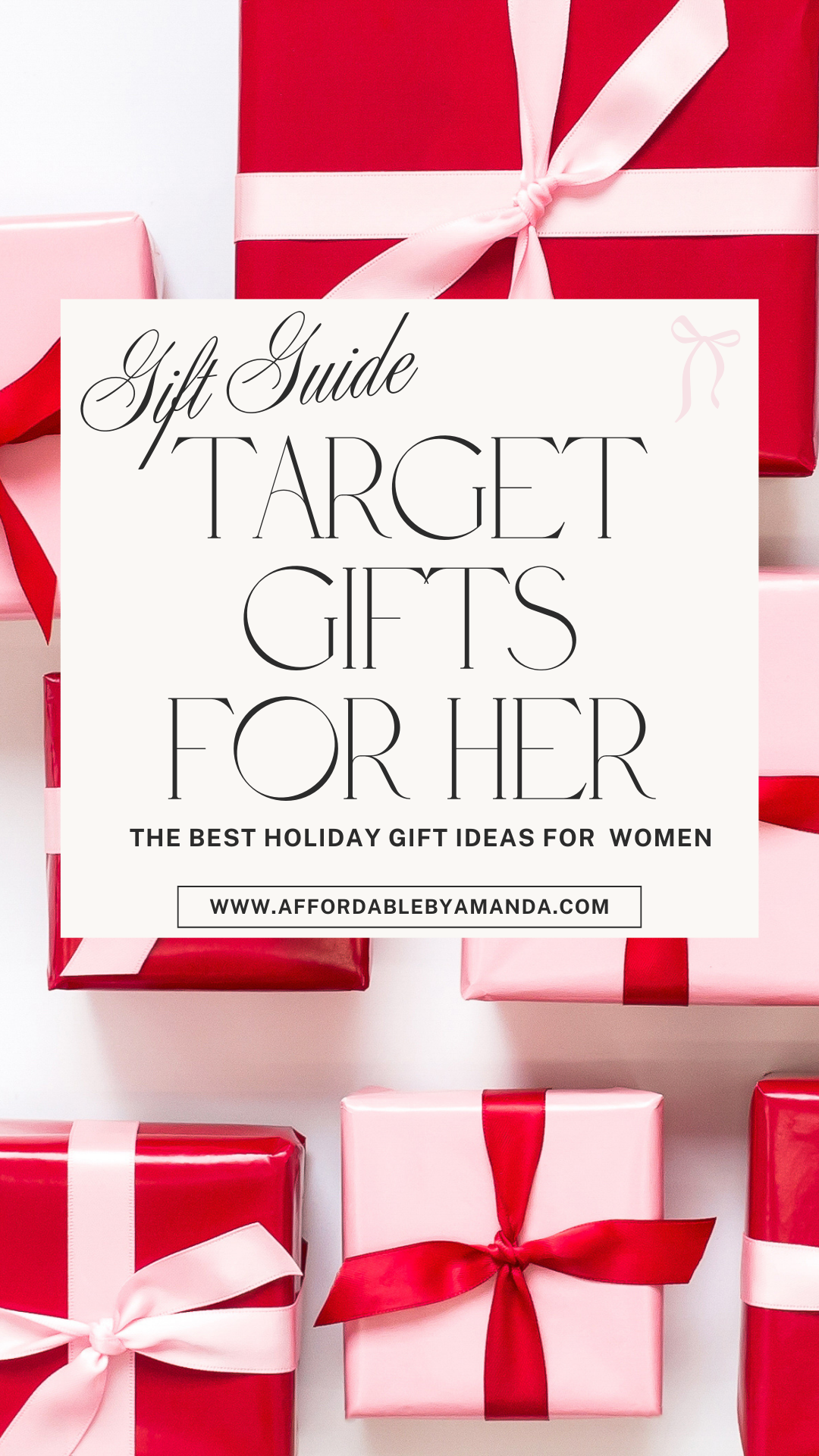 Holiday Gift Guide - Target Gifts for Her | Affordable by Amanda