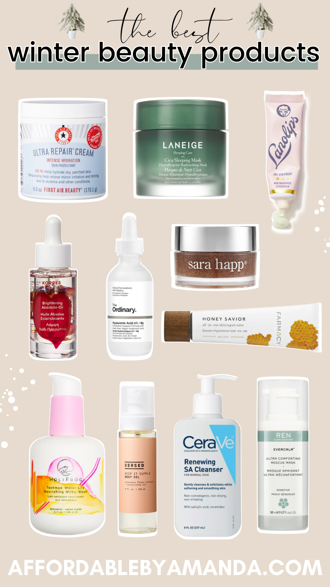 The Best Winter Beauty Products - Affordable by Amanda