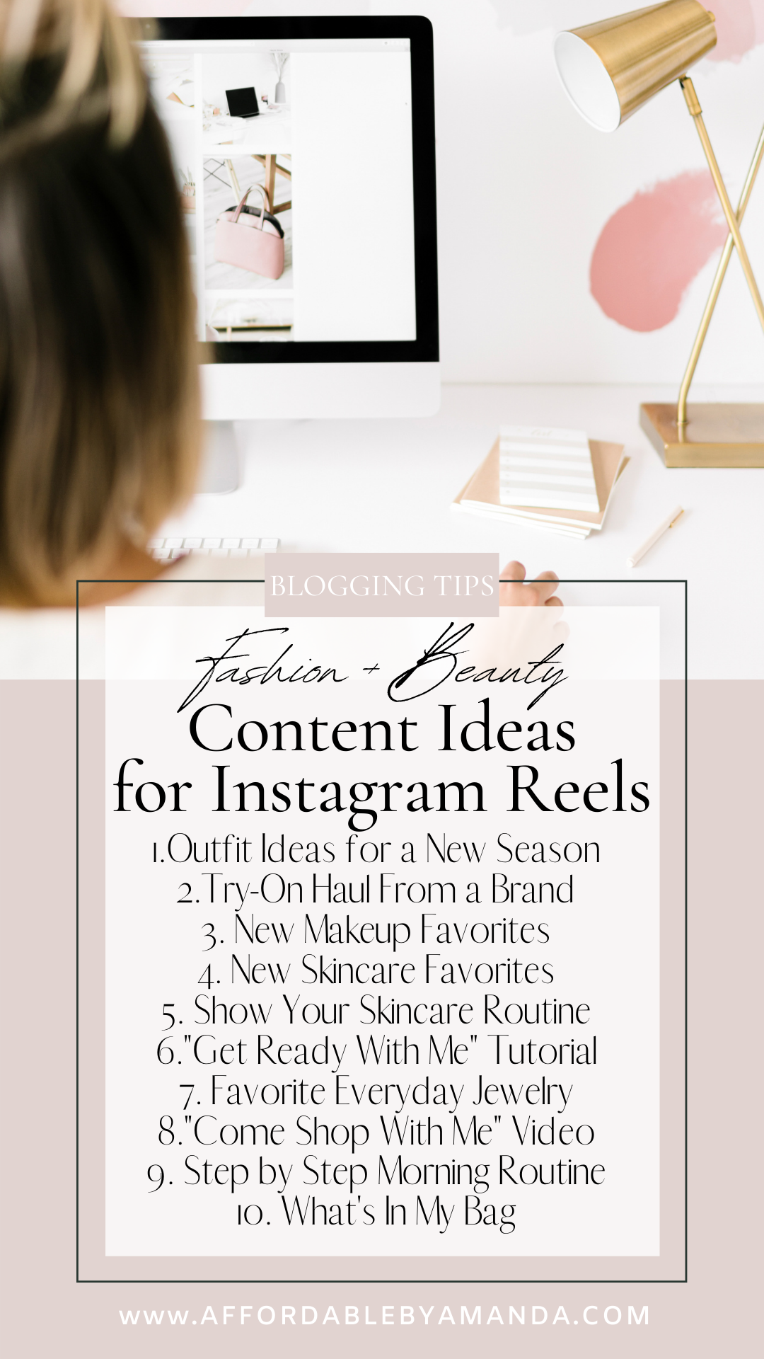 Instagram Reels Ideas for Fashion/Beauty Content Creators - Affordable by Amanda