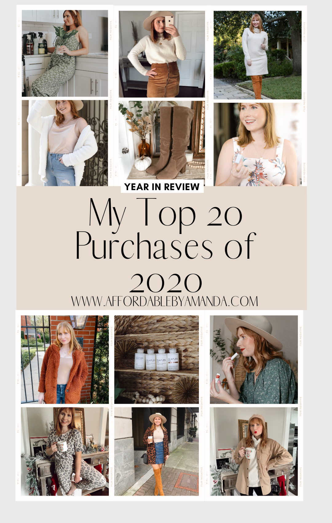 Top 20 Purchases of 2020 - Affordable by Amanda