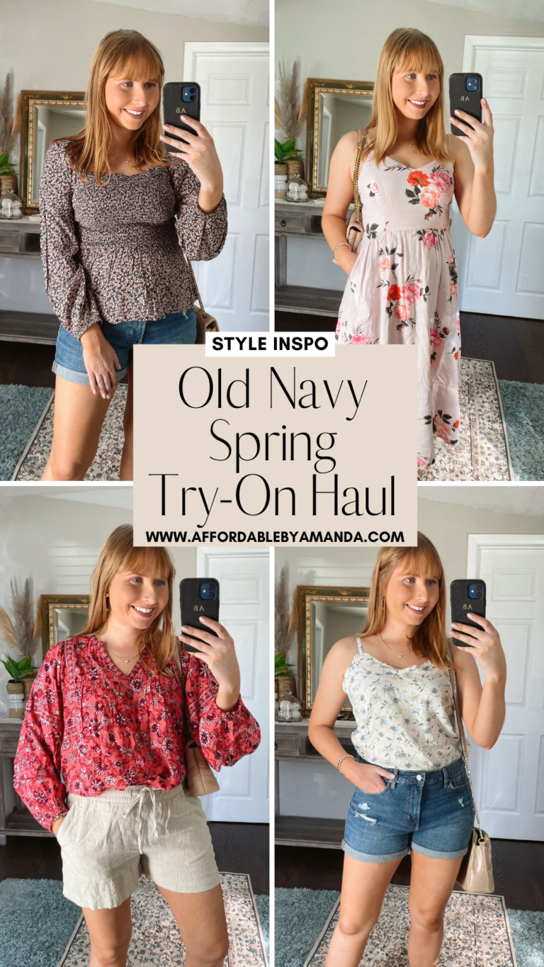 Old Navy Try On 2021- Spring Outfit Ideas - Affordable by Amanda