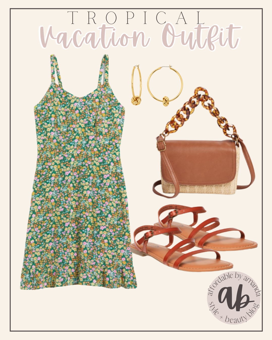Tropical Vacation Outfit Ideas - Fit & Flare Ruffle-Hem Mini Dress | Old Navy