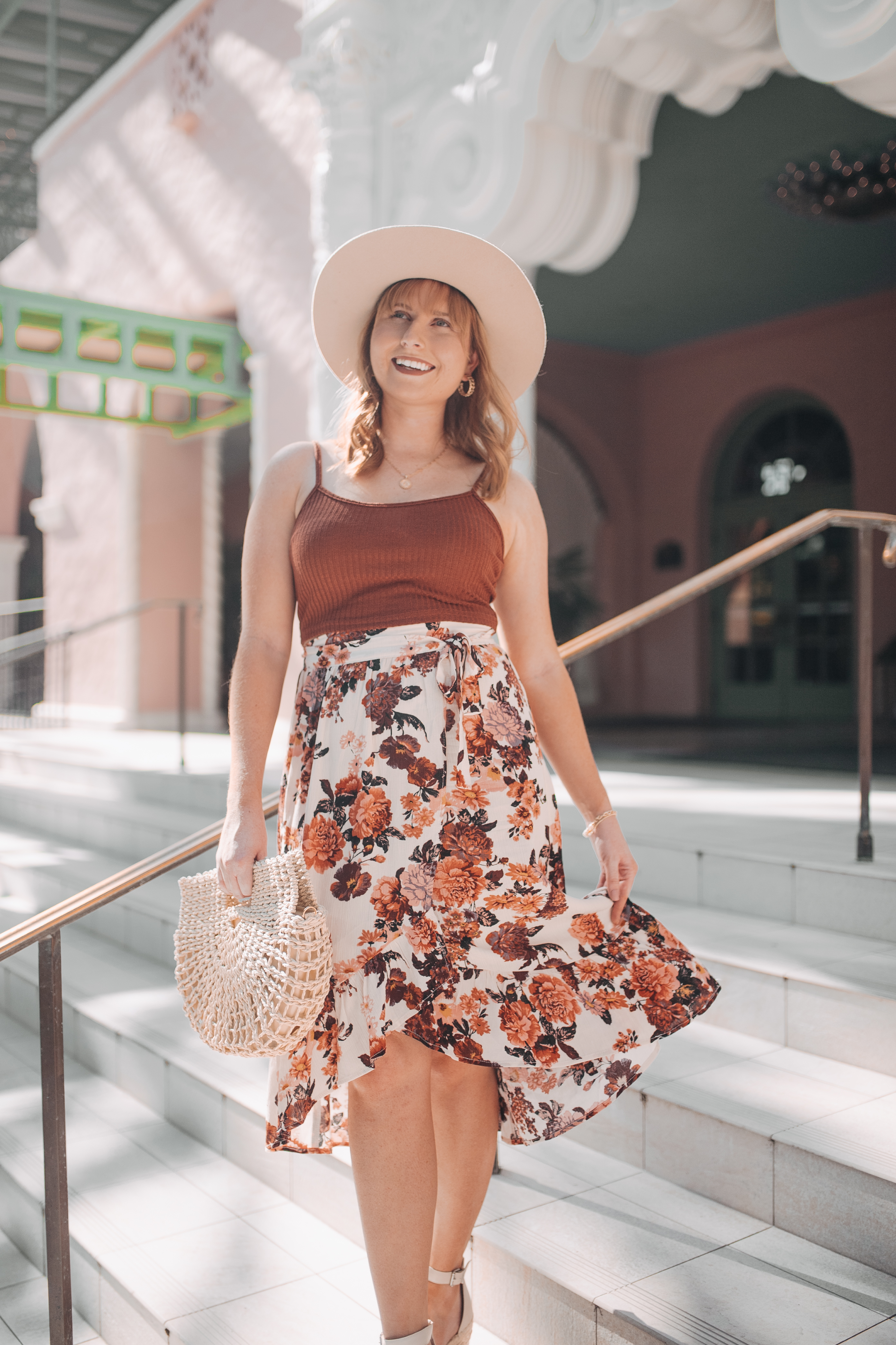 Women’s Floral Print Wrap Skirt – Knox Rose™ - Affordable Summer Outfit Ideas 2021