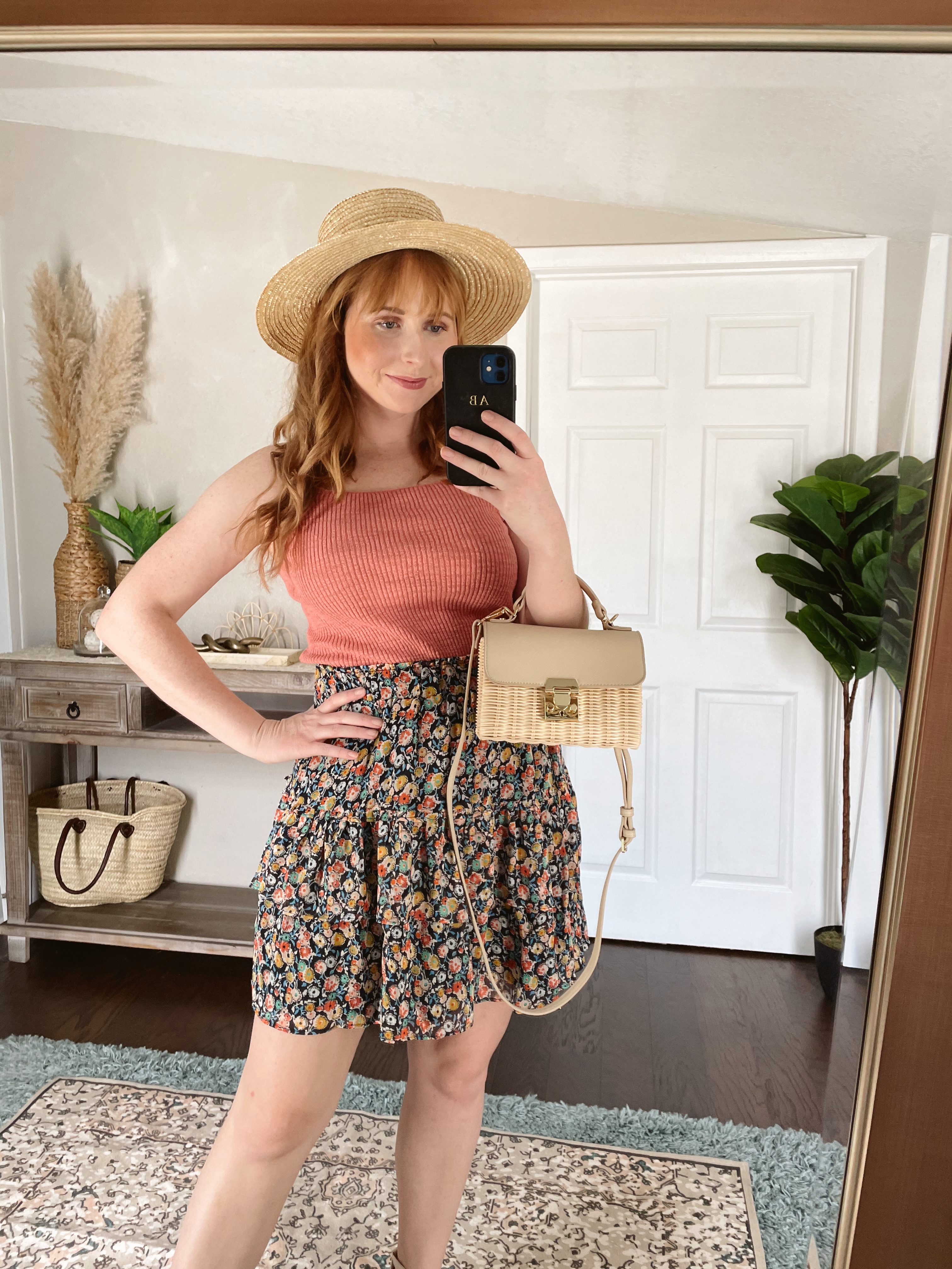 LOFT Try On Haul - Floral Tiered Ruffle Pull On Skirt