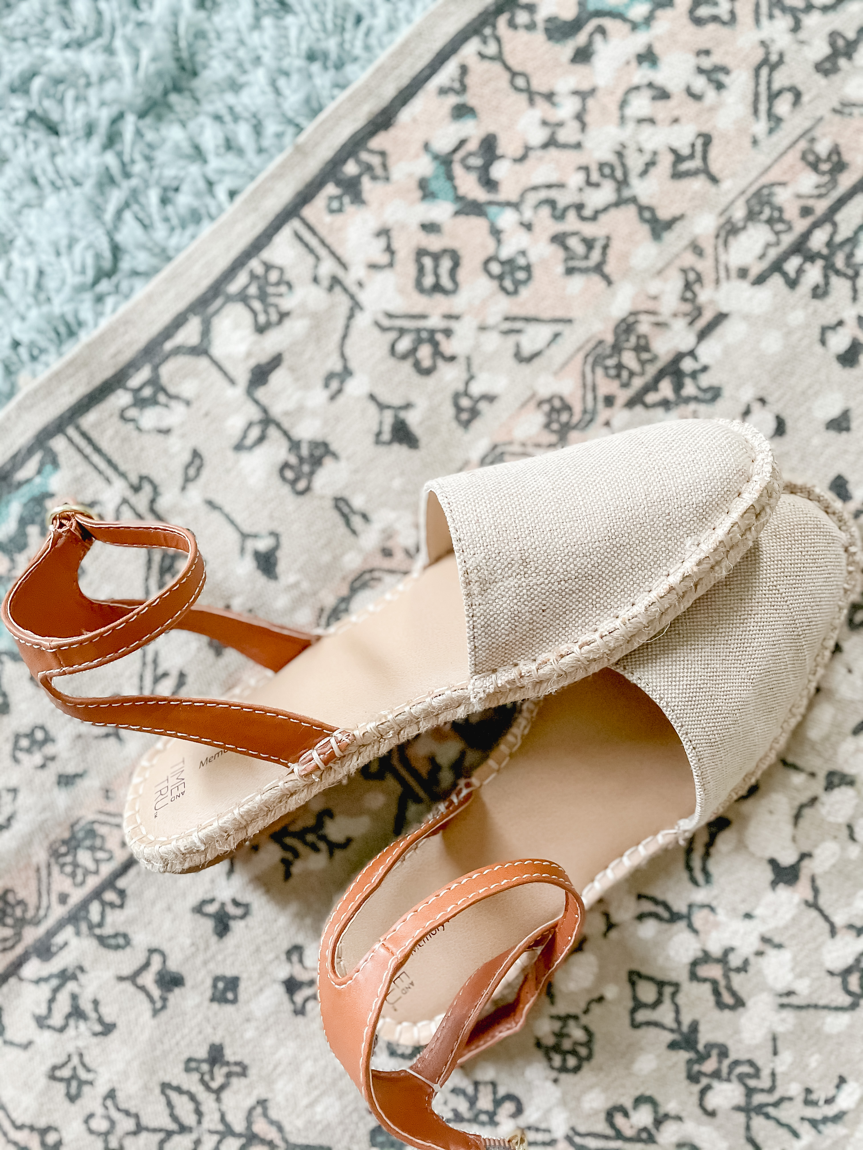 Cute Summer 2021 Shoes - Time and Tru Women's Ankle Strap Espadrille Flats - Walmart Shoes for Spring and Summer 2021