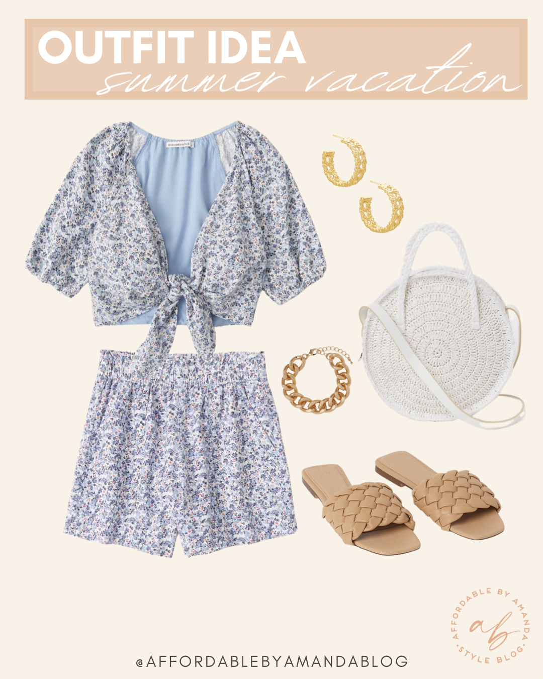 Linen Shorts Outfit Ideas for Summer - Affordable by Amanda
