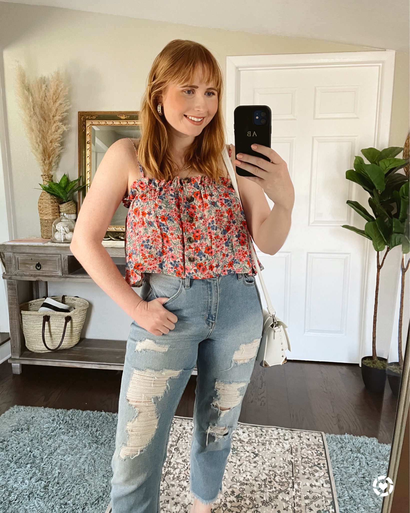 AE Printed Button-Up Tube Top | American Eagle Summer 2021 | Affordable by Amanda