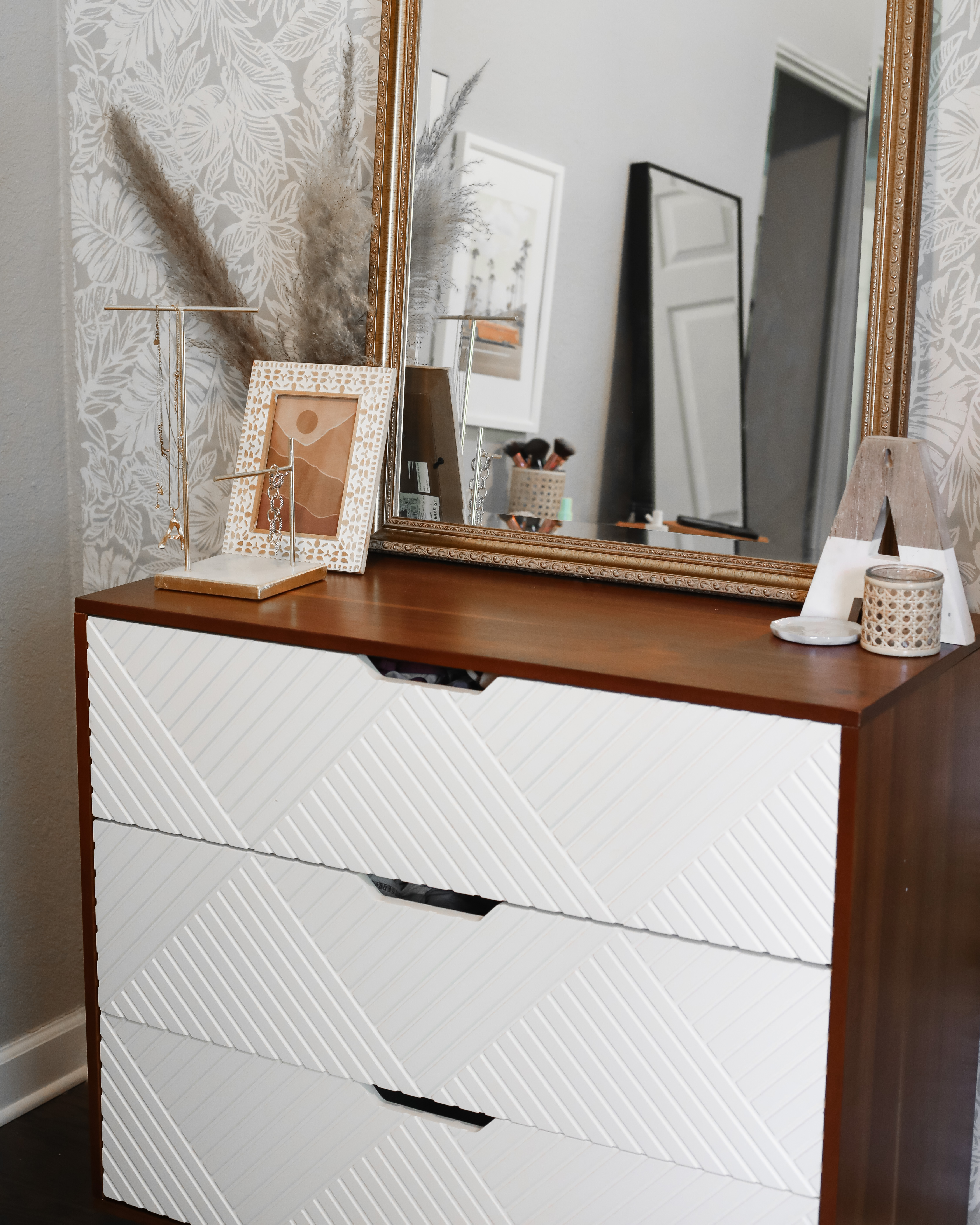 Touraco Dresser White Brown - Opalhouse™ | Boho Home Office Ideas | Affordable by Amanda