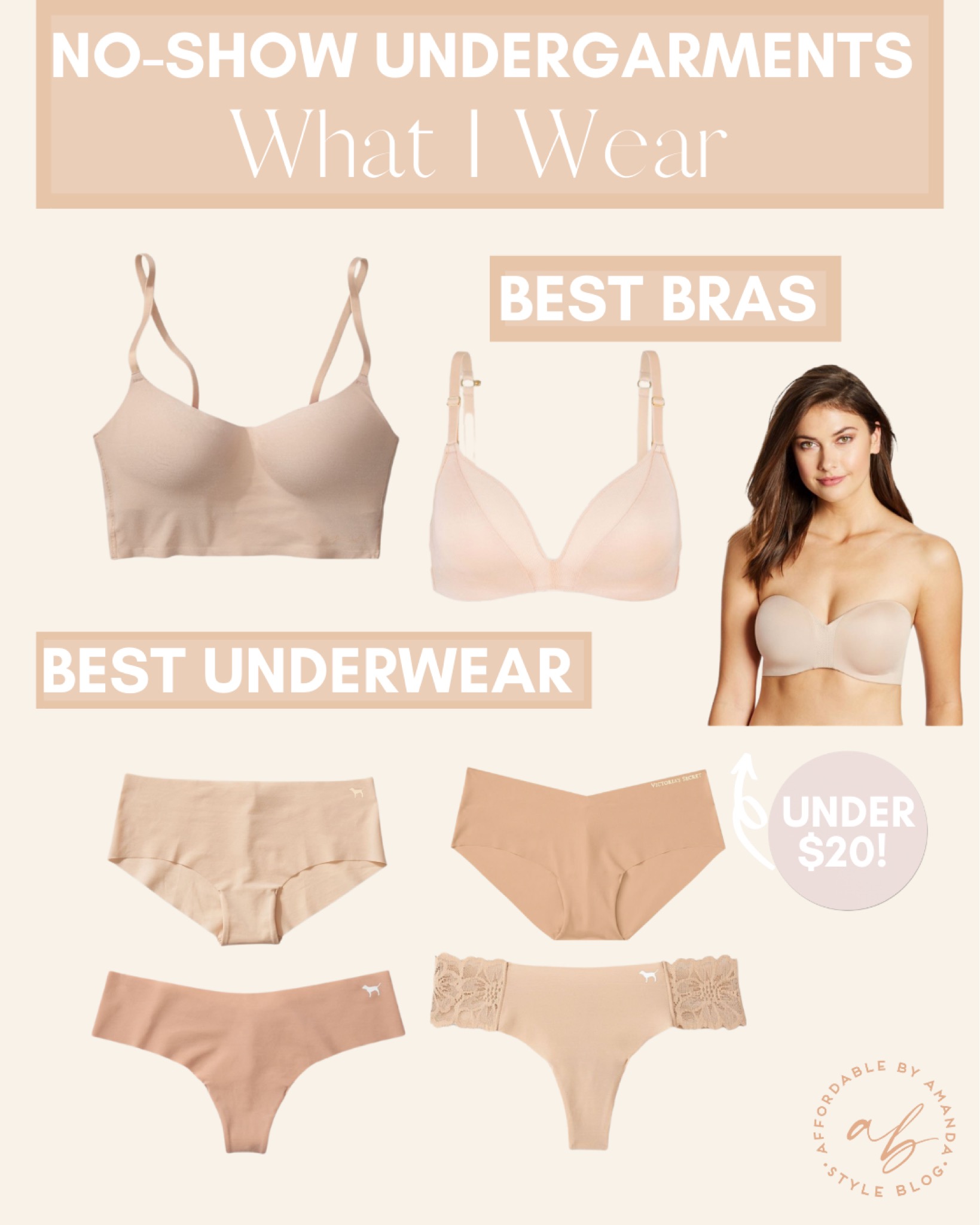 Best No-Show Undergarments - Affordable by Amanda