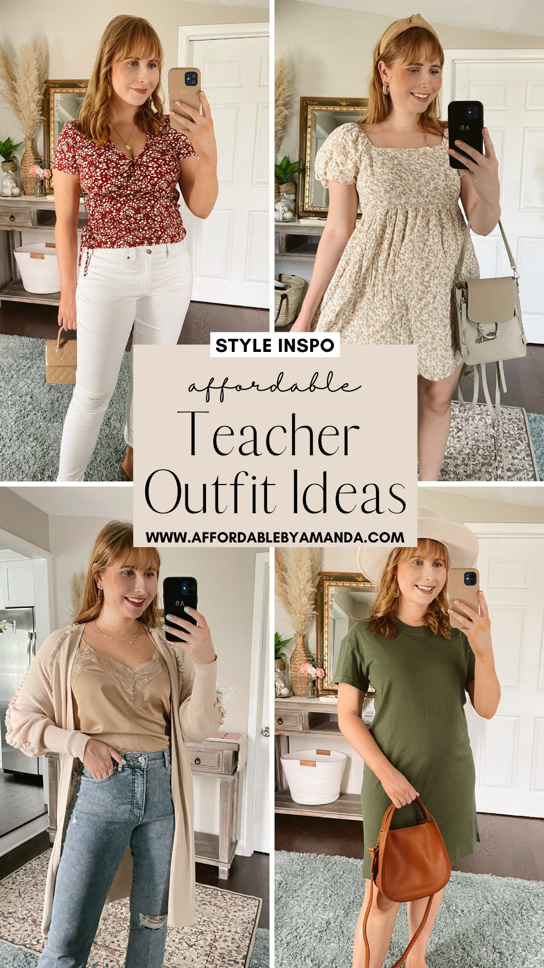 Affordable Back to School Teacher Outfits. Cute Teacher Outfits & Business Casual Work Outfits. Teacher Outfit Ideas. Affordable by Amanda