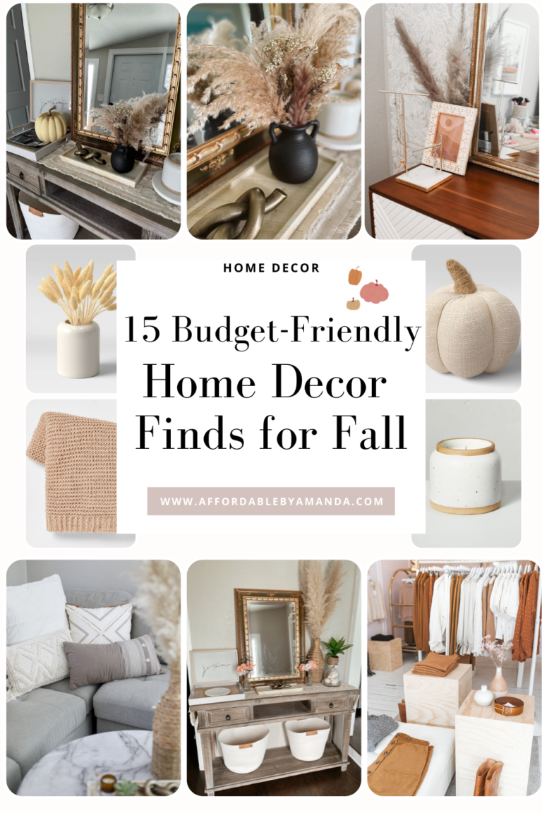 15 Budget Friendly Home Decor Finds for Fall - Affordable by Amanda