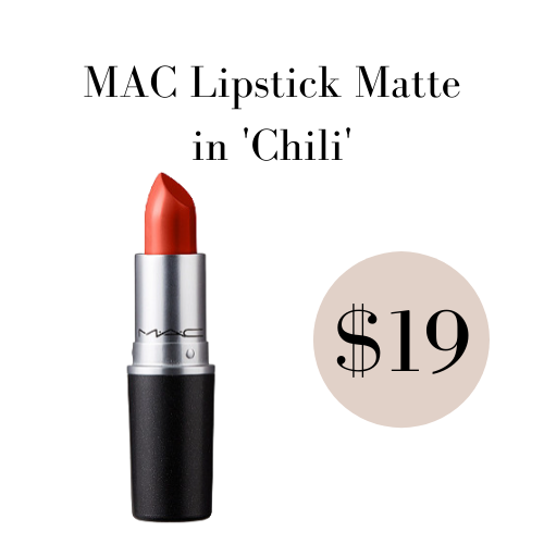 MAC Lipstick Matte - Chili | Affordable by Amanda | Fall Makeup Routine