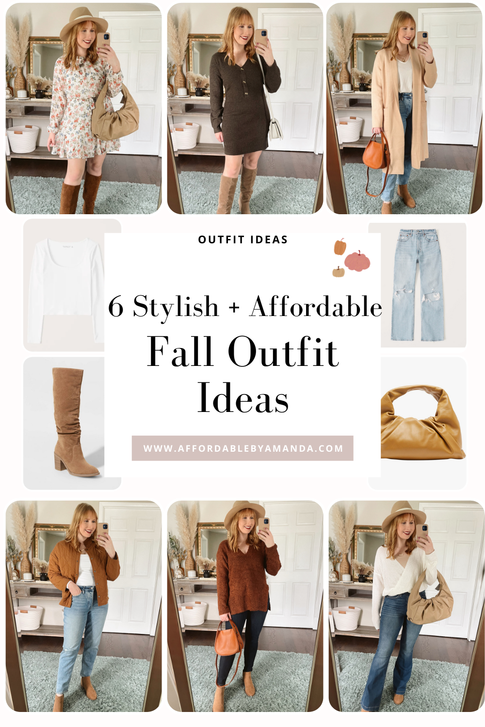 6 Stylish and Affordable Fall Outfit Ideas | Fall & Autumn Outfit Inspiration | Affordable by Amanda