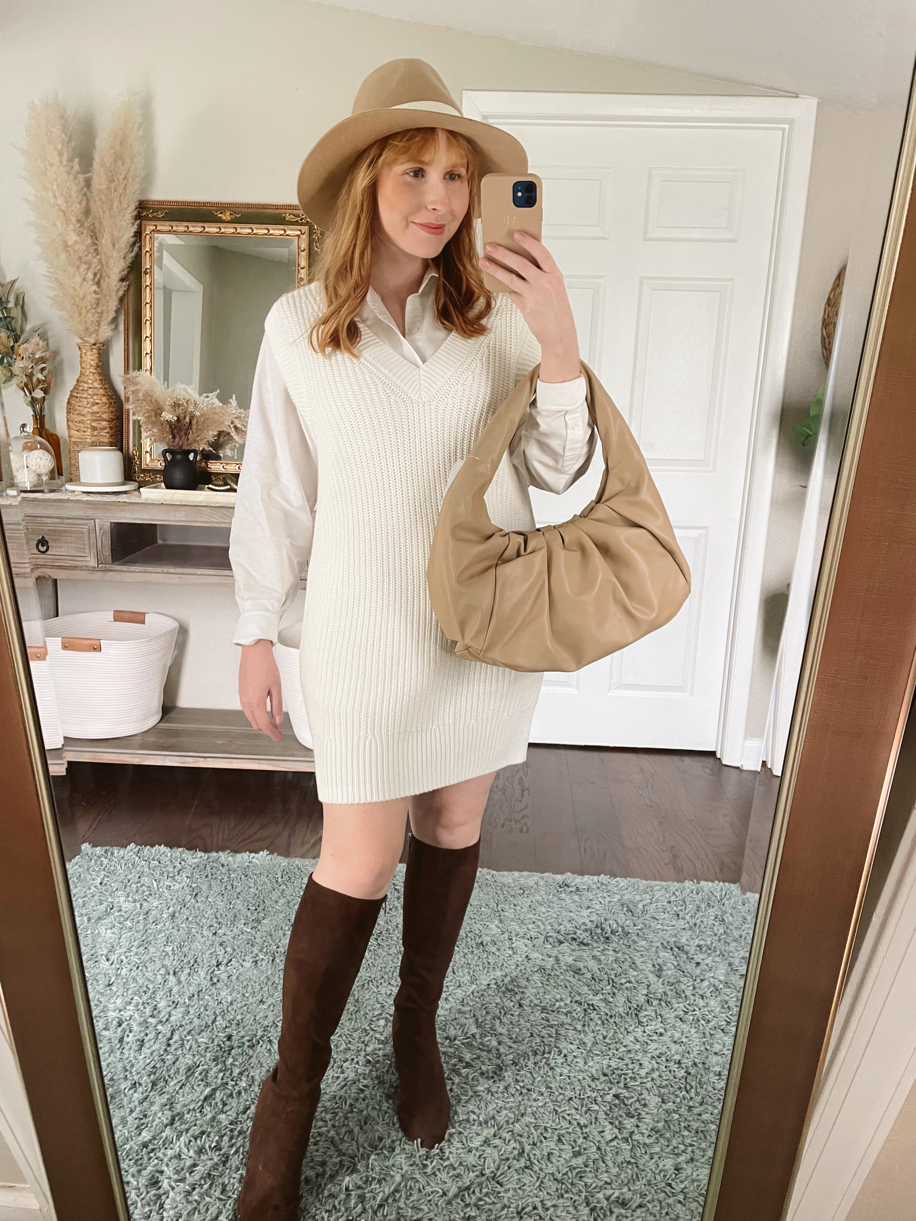 Abercrombie & Fitch Women’s Sweater Vest Mini Dress | Affordable by Amanda | How to Style a Sweater Vest