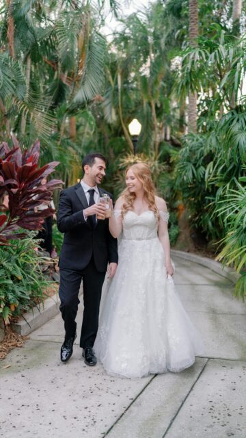 1 year down, 4EVER TO GO ❤️💍🌸🥰 celebrating our first anniversary as a married couple today! 3/1/25 in the most magical place @sunkengardensstpete with our dearest friends & family! I love you 3000 @brianfaiell ✨