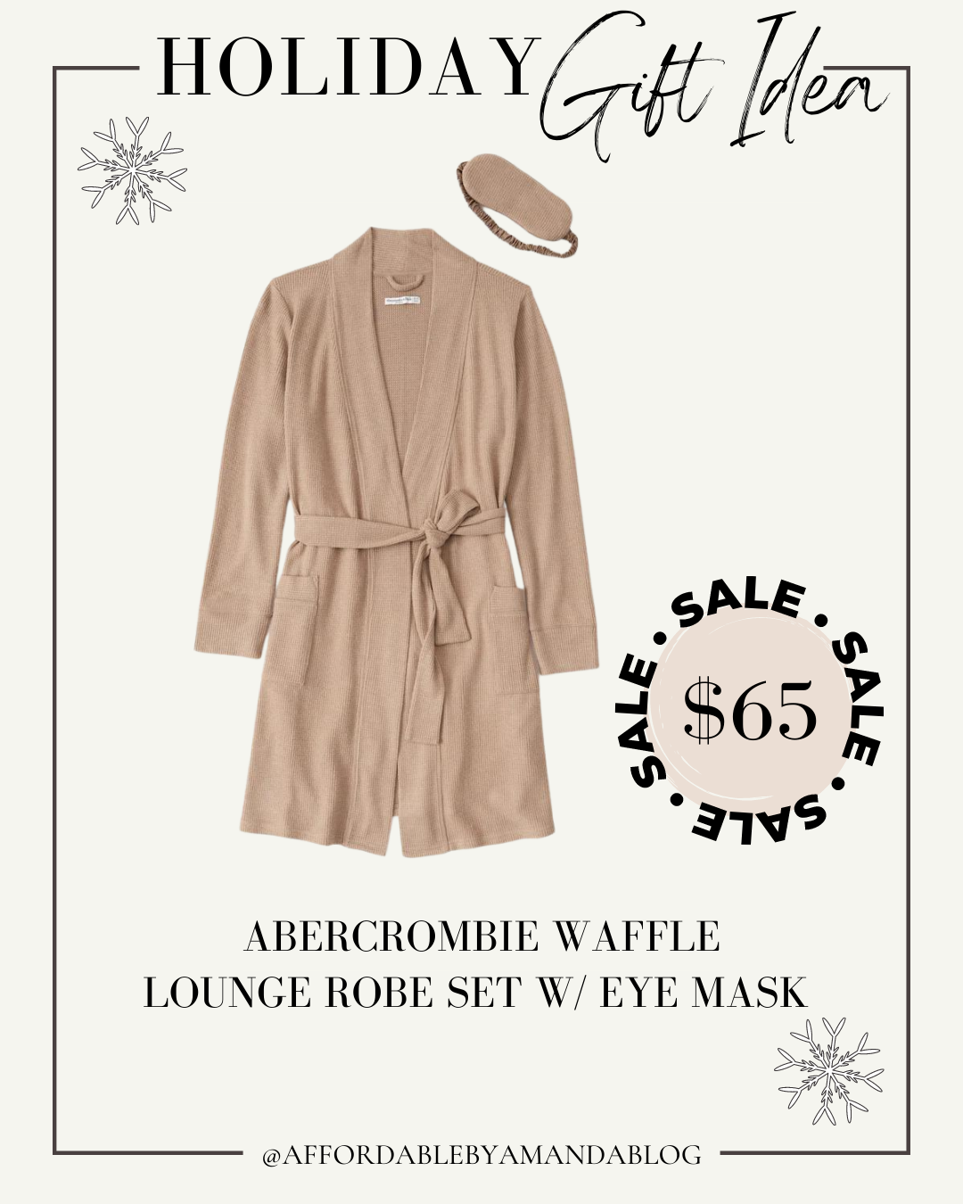 Gifts Under $100. Abercrombie & Fitch Women's Waffle Lounge Robe - Affordable by Amanda