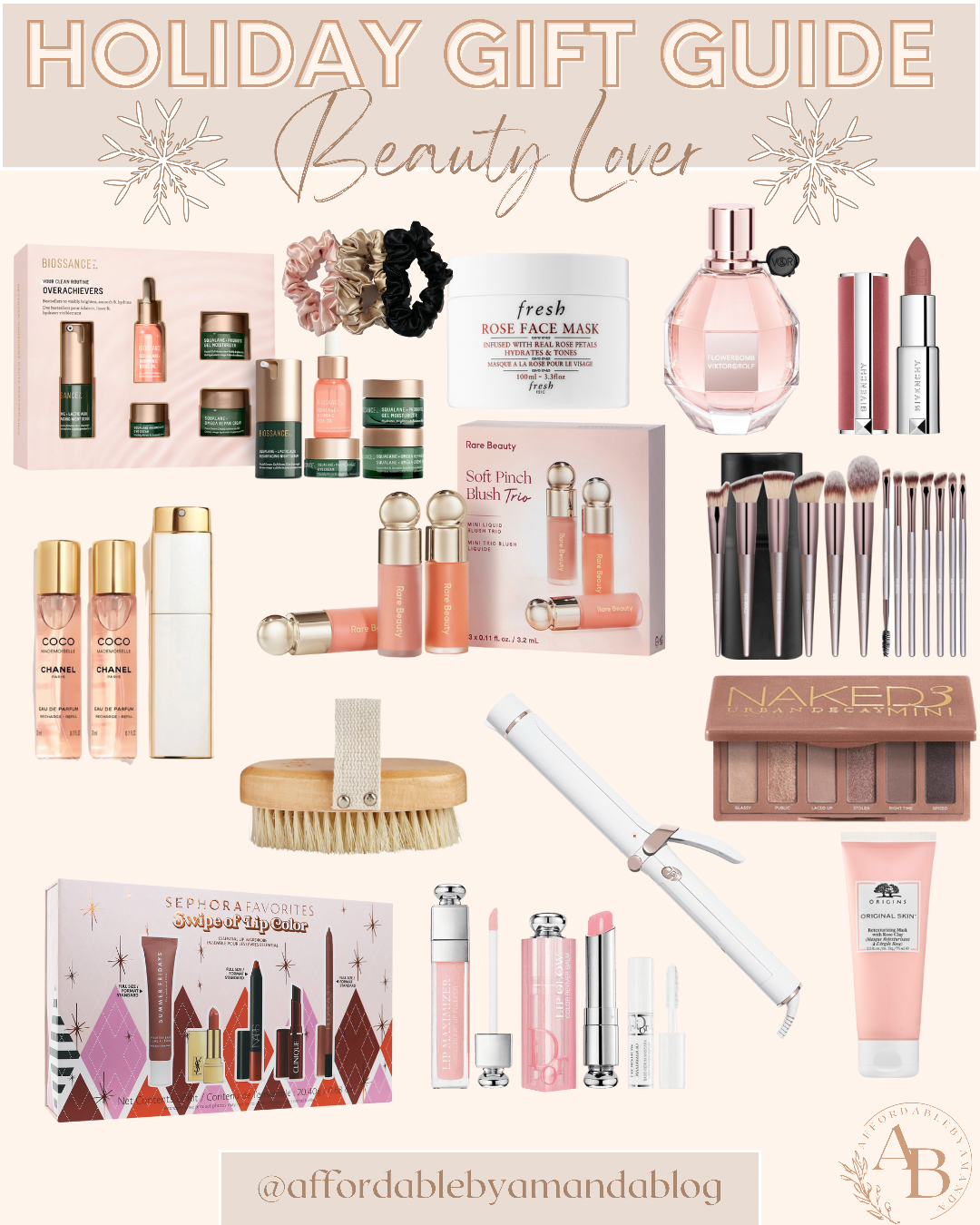 Holiday Gift Guide: Gifts for Beauty Lovers - Affordable by Amanda