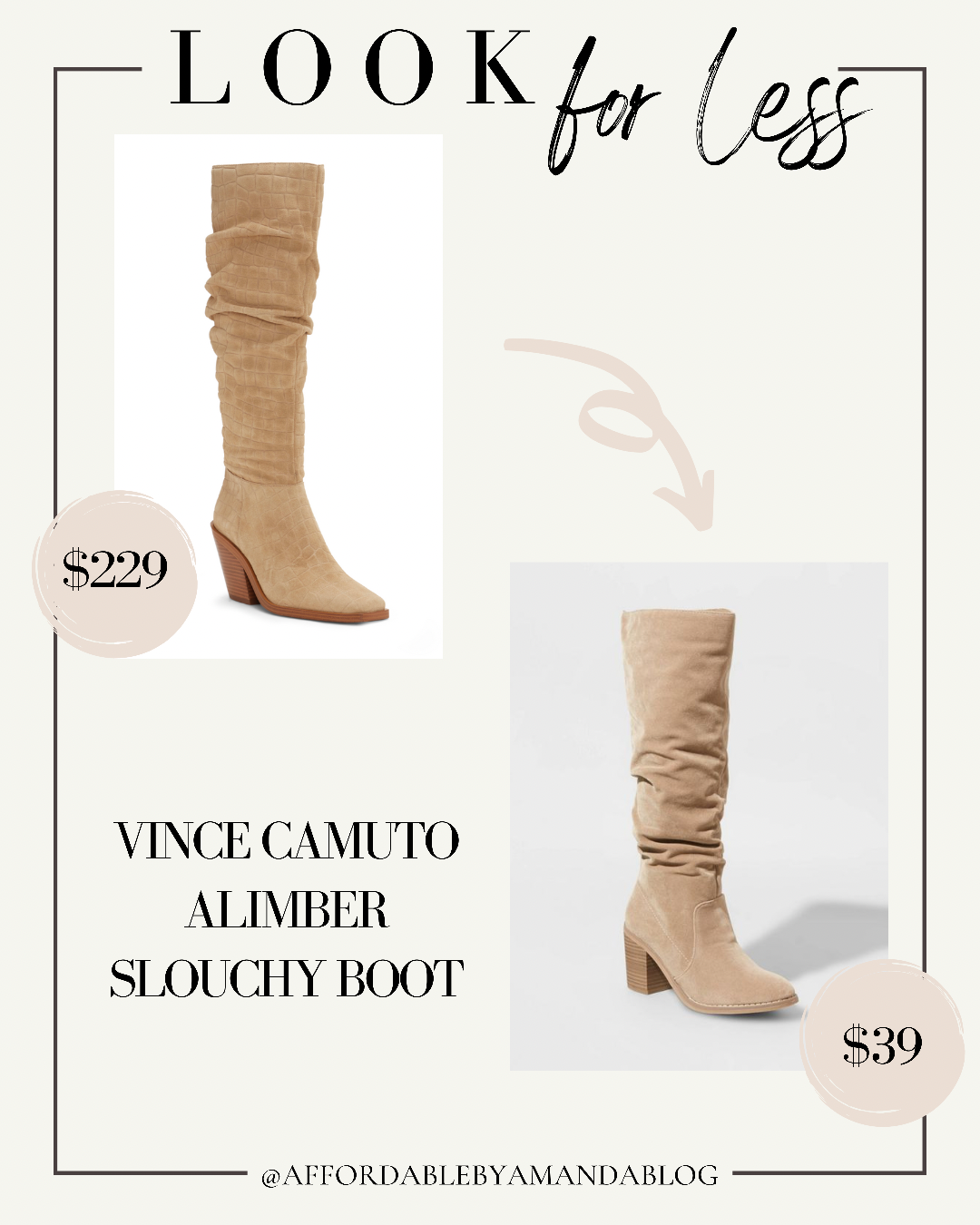 Vince Camuto Alimber Slouchy Boots | Affordable by Amanda