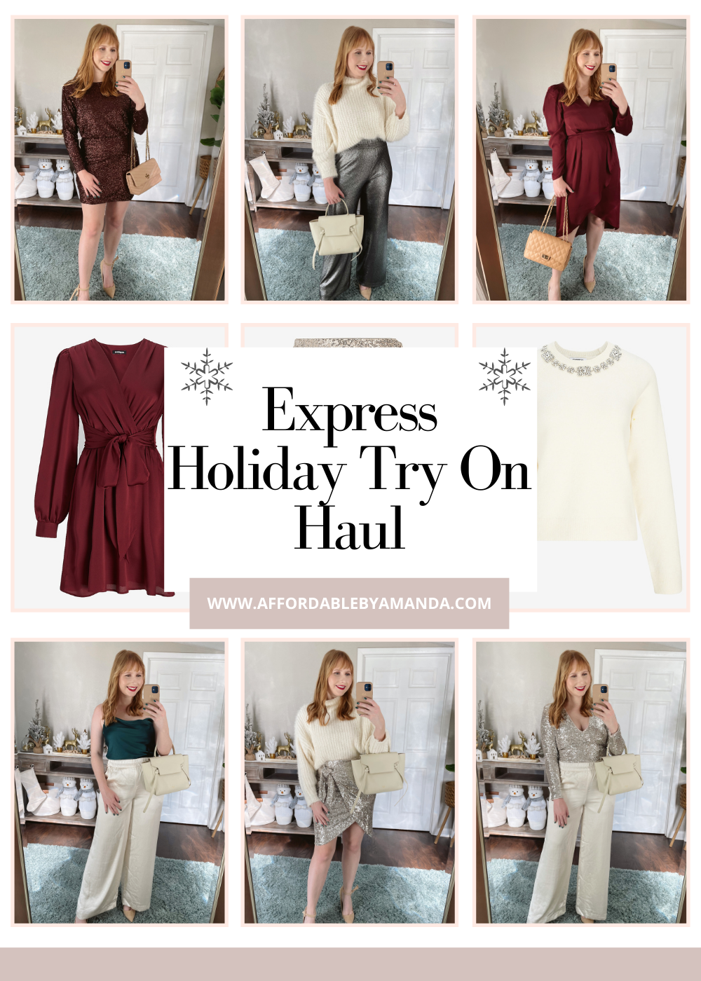 Express Sequin & Sparkle Outfits for the Holidays | Affordable by Amanda