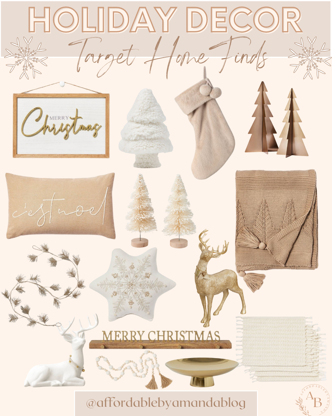 Target Christmas Decorations 2021 - Affordable by Amanda