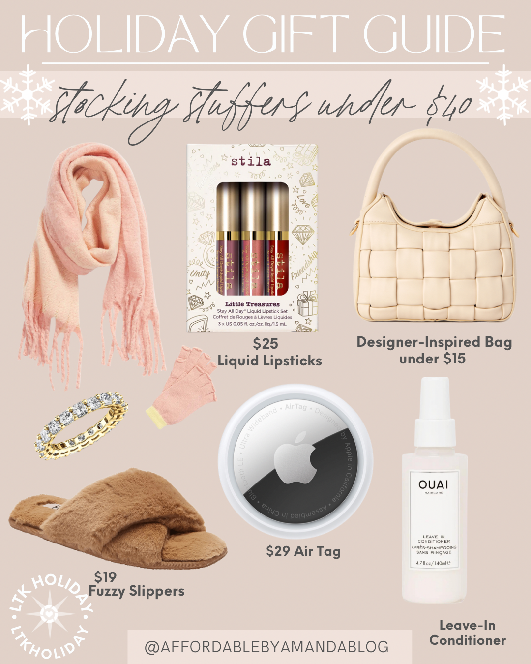 Holiday Gift Guide - The Best Stocking Stuffers Gifts for Women 2021 - Affordable by Amanda